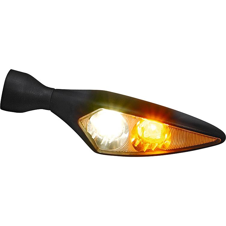 Kellermann-LED Blinker/Begrenzu. M8 micro 1000 Rhombus PL links schwarz-5690221021000020