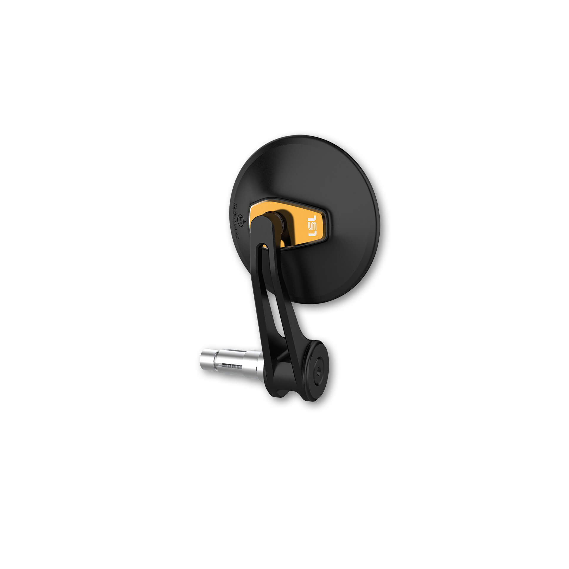 LSL Lenkerendenspiegel 12-21mm Ergonia Ø95mm schwarz/gold - Motorradteile & Ersatzteile - Motorradspiegel