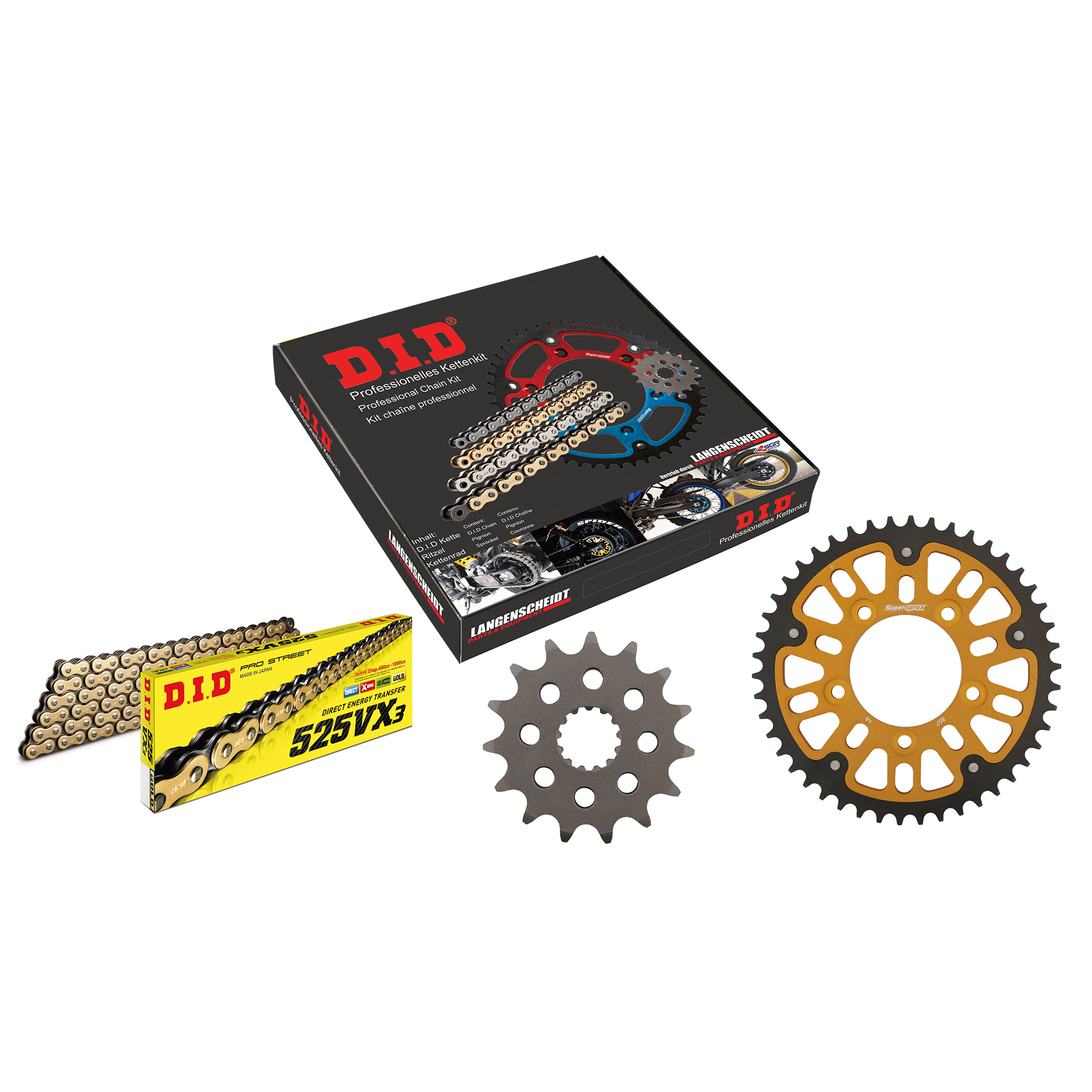 D.I.D. Supersprox-Kettenkit Stealth-5751001265021139