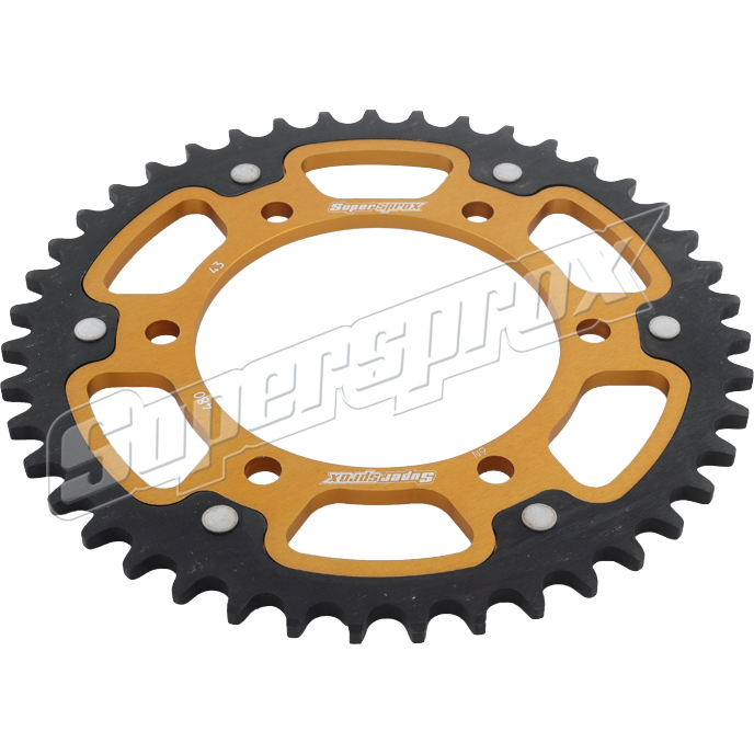 D.I.D. Supersprox chain kit Stealth 525VX3(G&B) rivet X gold for MT-07/XSR -20