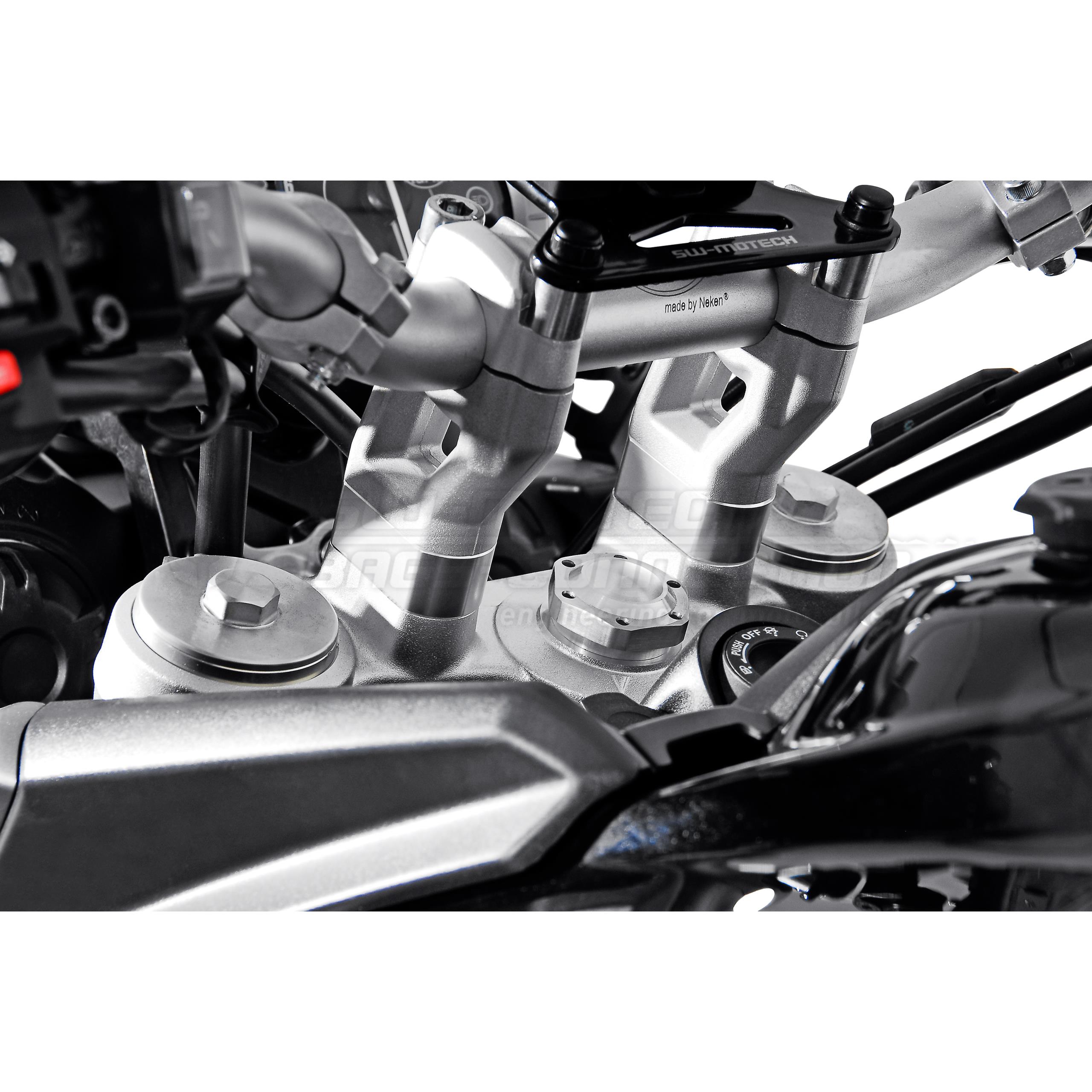 SW-MOTECH Lenkererhöhung DD 20mm LEH.11.039.10000/S für Triumph silber - Motorradteile & Ersatzteile - Lenker, Griffe & Hebel