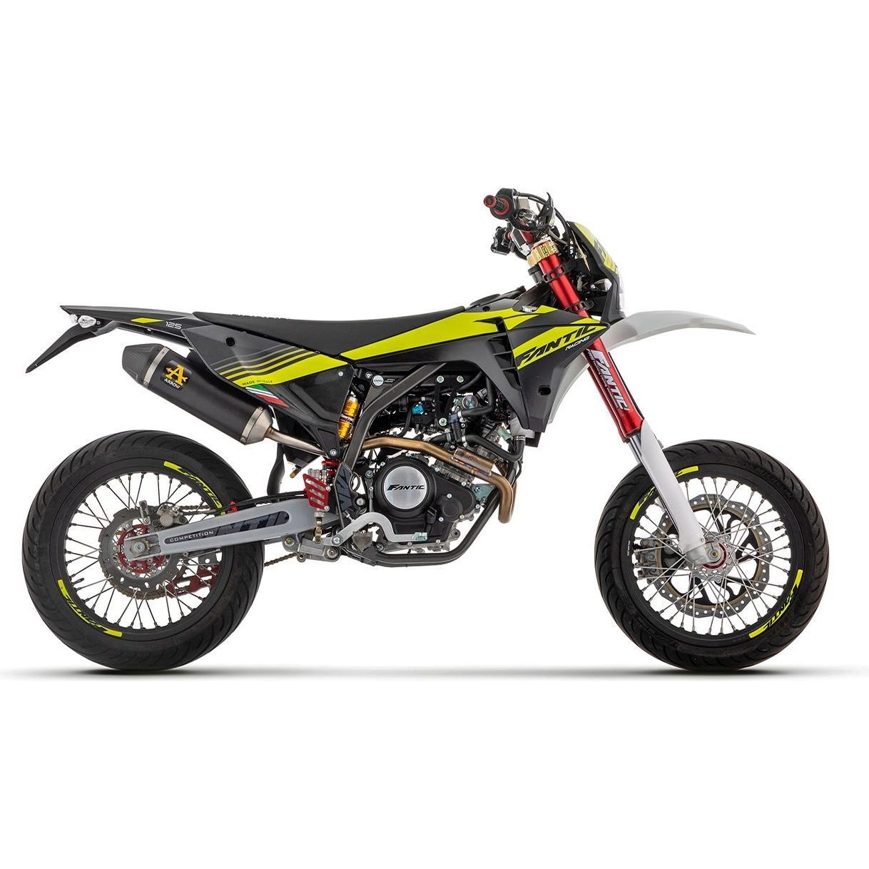 Arrow Exhaust Auspuff Thunder 52512AKN schwarz/Carbon für XEF/XMF 125 23- - Motorradteile & Ersatzteile - Auspuff