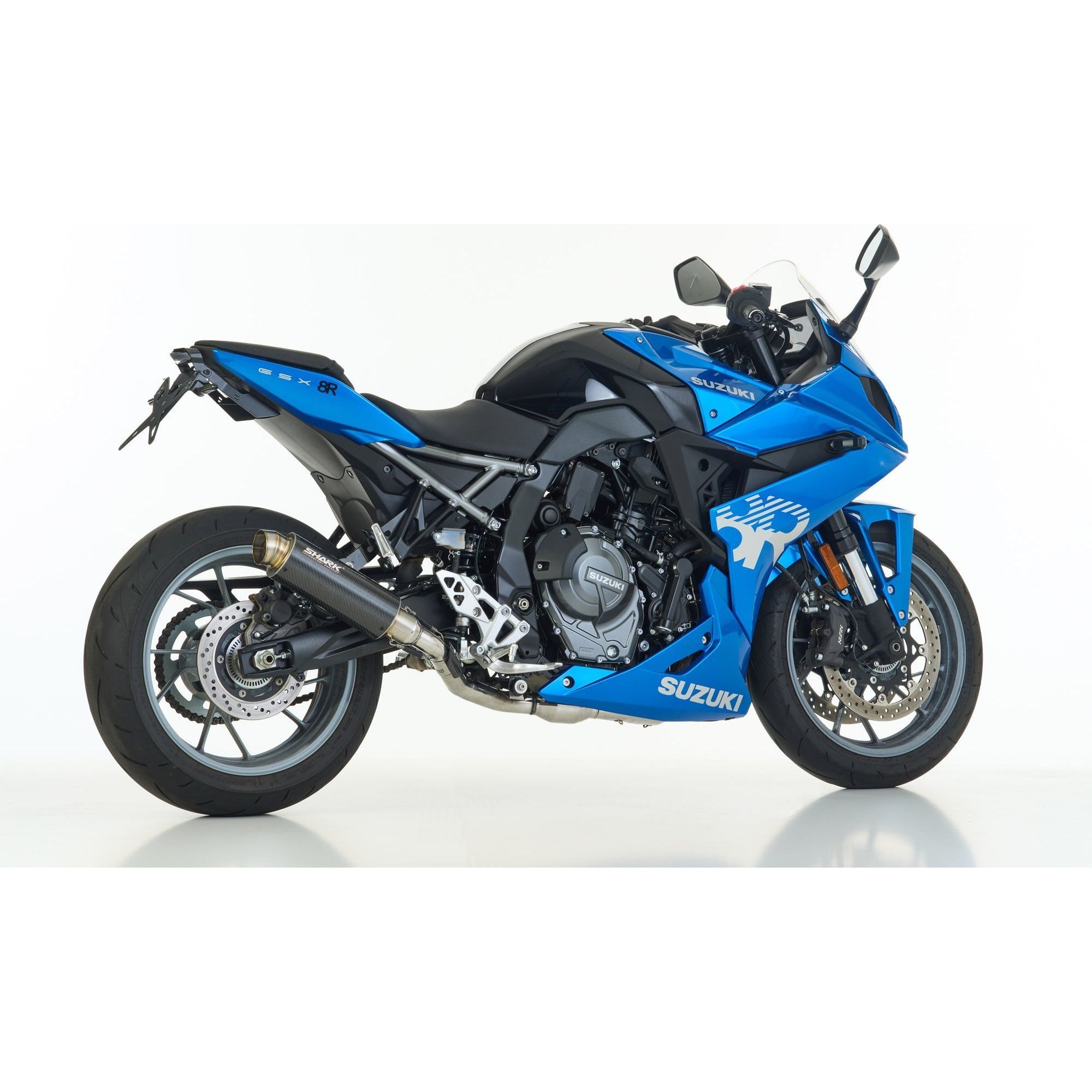 Shark exhaust Auspuff SRC4 2in1 Carbon für Suzuki GSX-8 S/R - Motorradteile & Ersatzteile - Auspuff