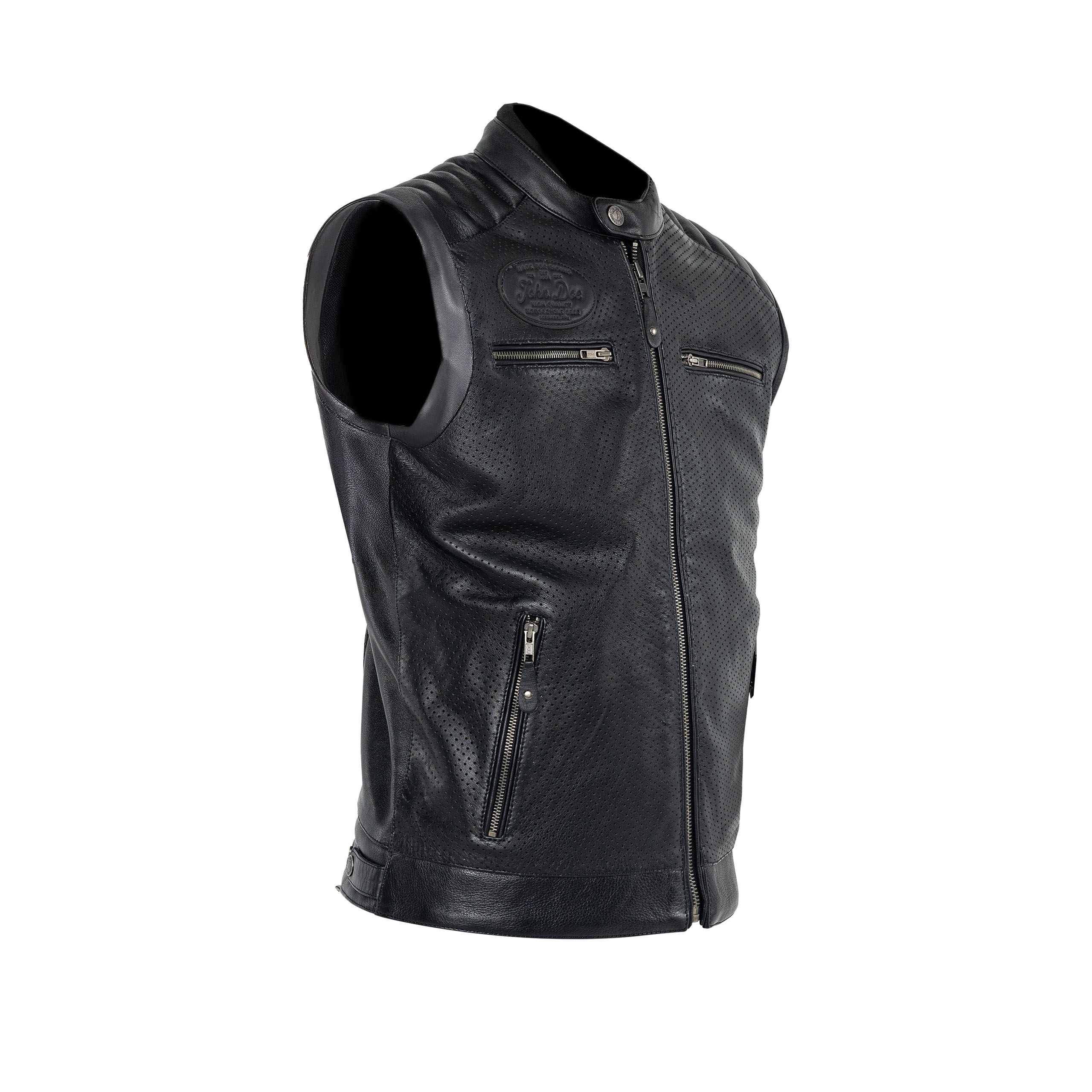 John Doe-Storm Lederweste  schwarz 3XL-0001072005001013