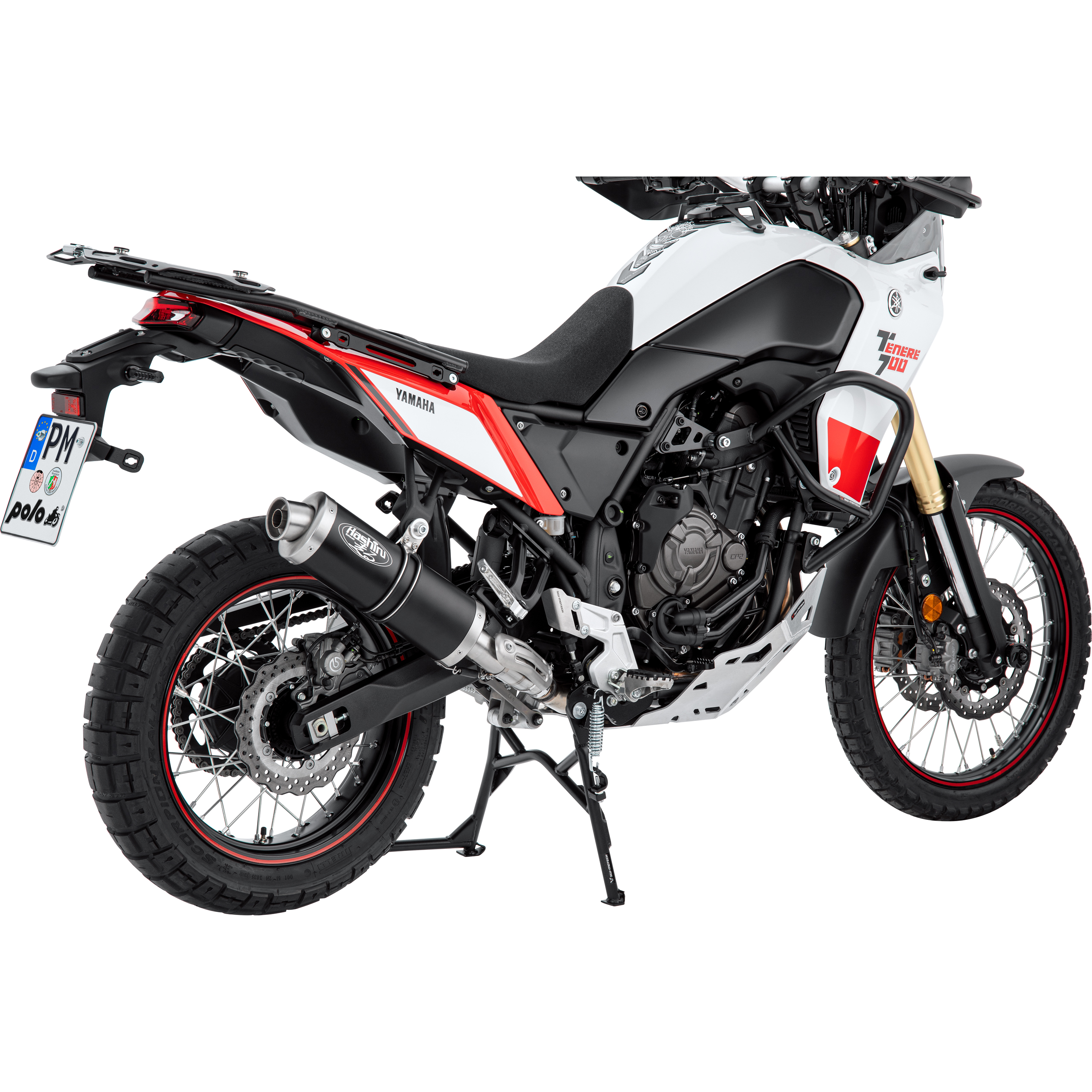 Hashiru-Auspuff ST05 oval small schwarz für Yamaha XT 700 Z Tenere-5733091000999300