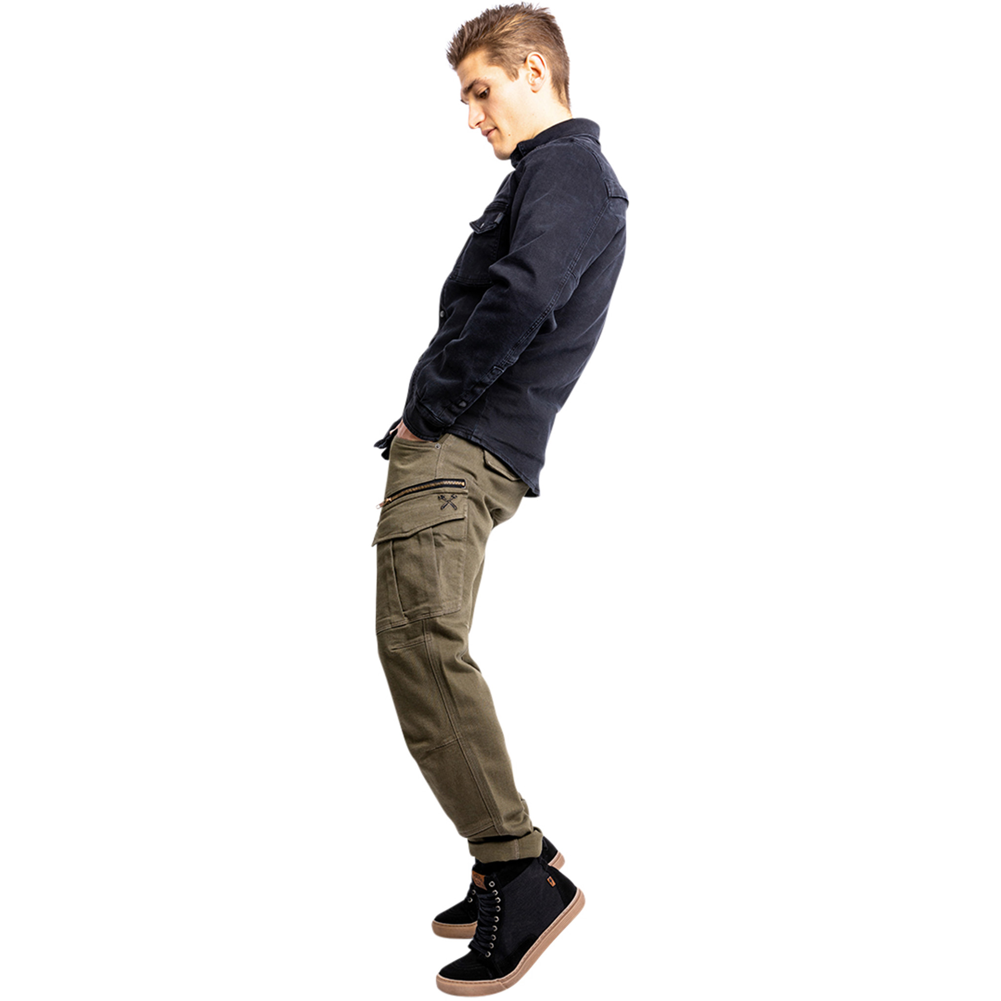 John Doe-Defender Mono Cargo Motorradhose olive 34/32-2100011999026242
