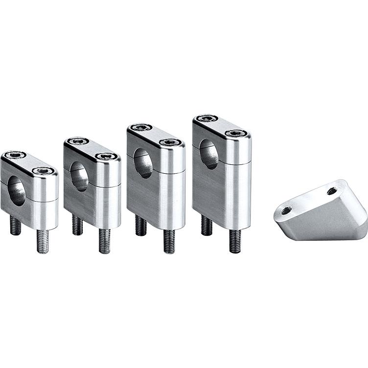 ABM Klemmbocksatz silber 22mm Durchmesser 30mm hoch - Motorradteile & Ersatzteile - Lenker, Griffe & Hebel