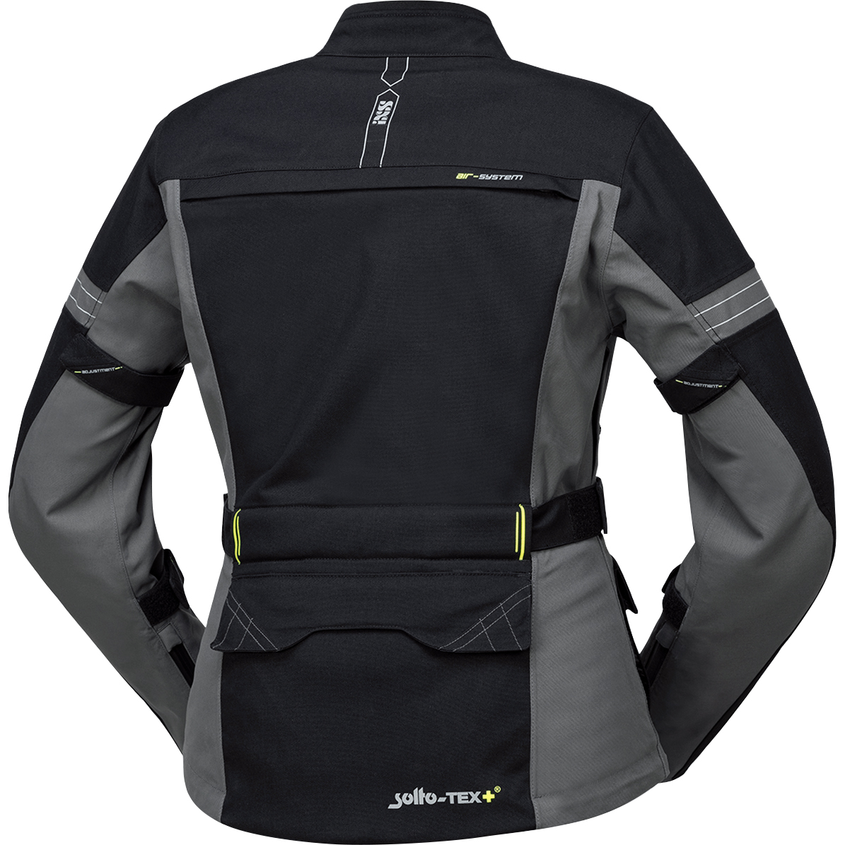 IXS-Laminat-ST-Plus Damen Textiljacke schwarz/grau XL-2016491999007111