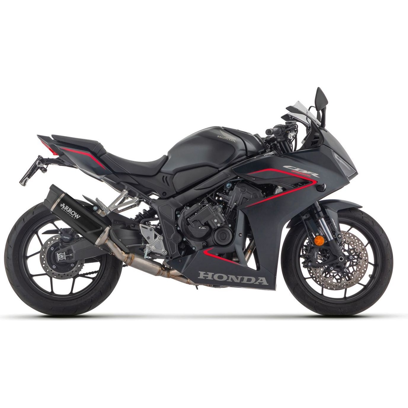 Arrow Exhaust Auspuff Indy 71999AKN 4-1 Alu schw./Carbon f. CB/CBR 650 24- - Motorradteile & Ersatzteile - Auspuff