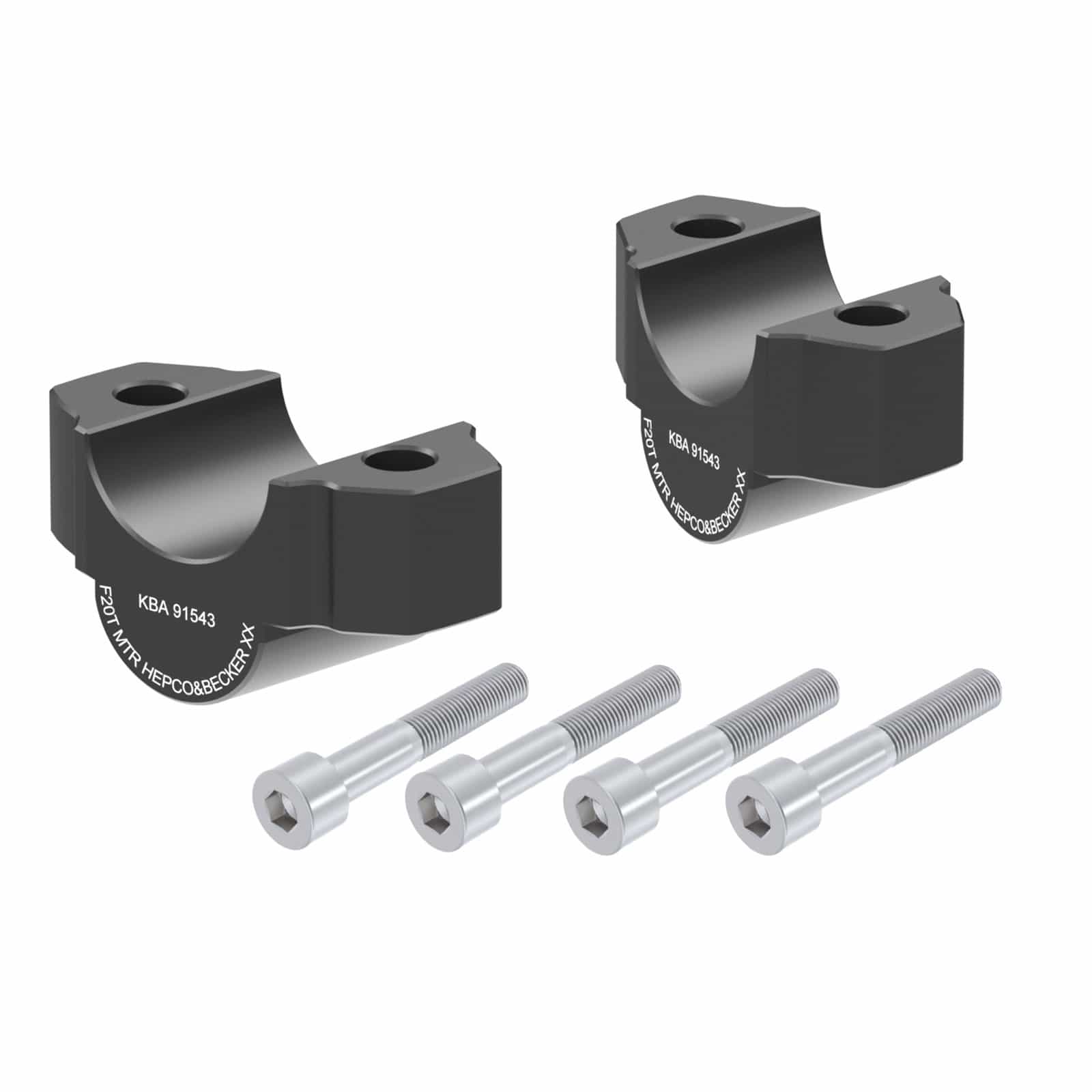 Hepco & Becker Lenkererhöhung 20mm schwarz für Yamaha Niken /GT 2018-2024 - Motorradteile & Ersatzteile - Lenker, Griffe & Hebel