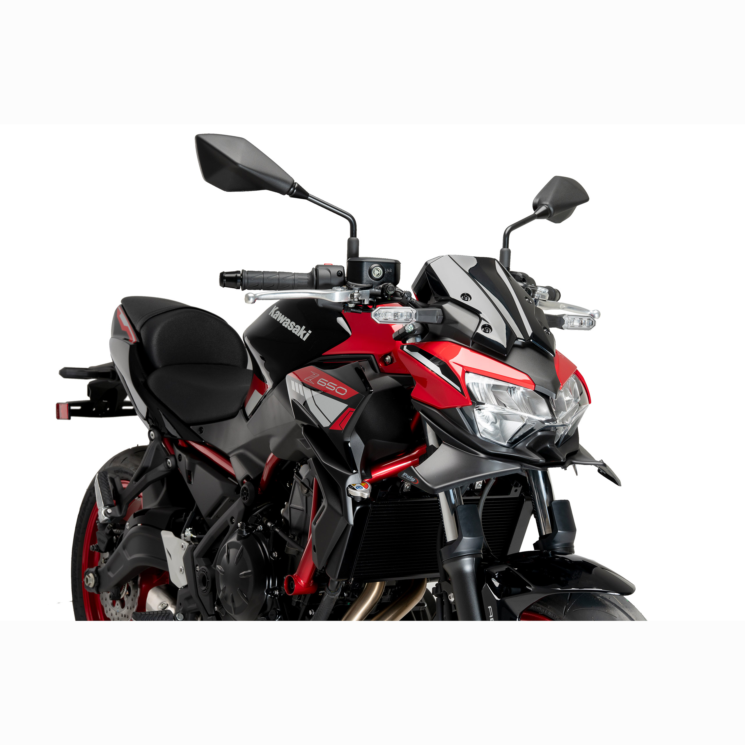 Puig Winglets Front mattschwarz für Kawasaki Z 650 2021-2025 - Motorradteile & Ersatzteile - Verkleidungen & Abdeckungen