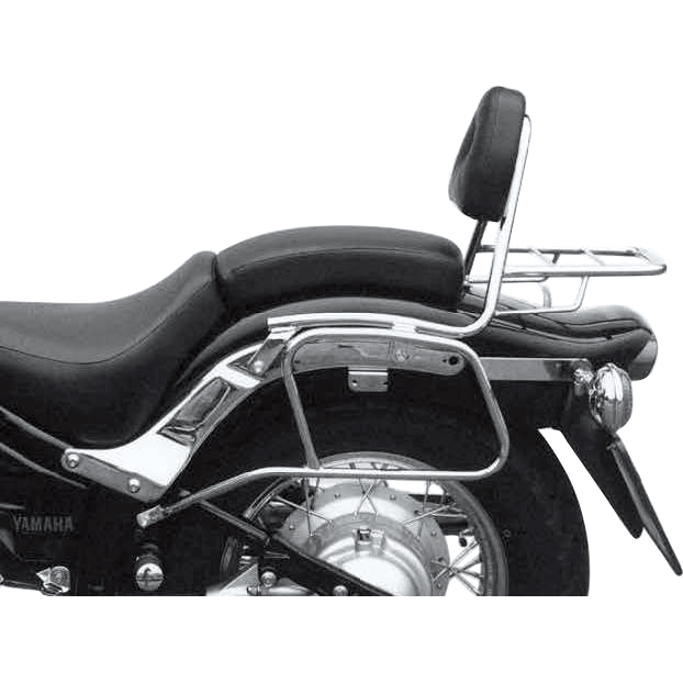 Hepco & Becker Sissybar mit Gepäckträger chrom für Yamaha XVS 650 Drag Star - Motorradteile & Ersatzteile - Anbauteile