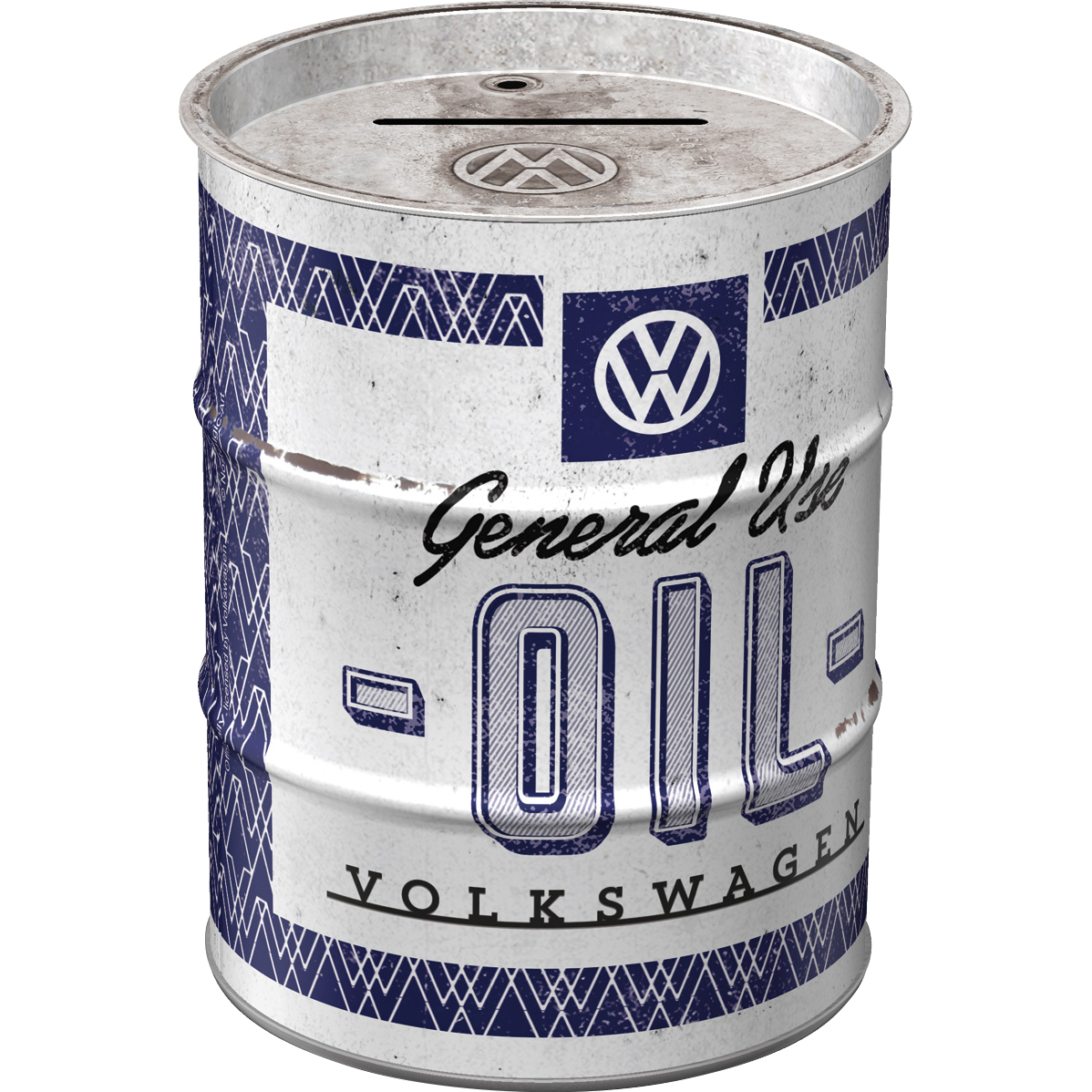Nostalgic-Art-Spardose Ölfass "VW - General Use Oil"-5741021