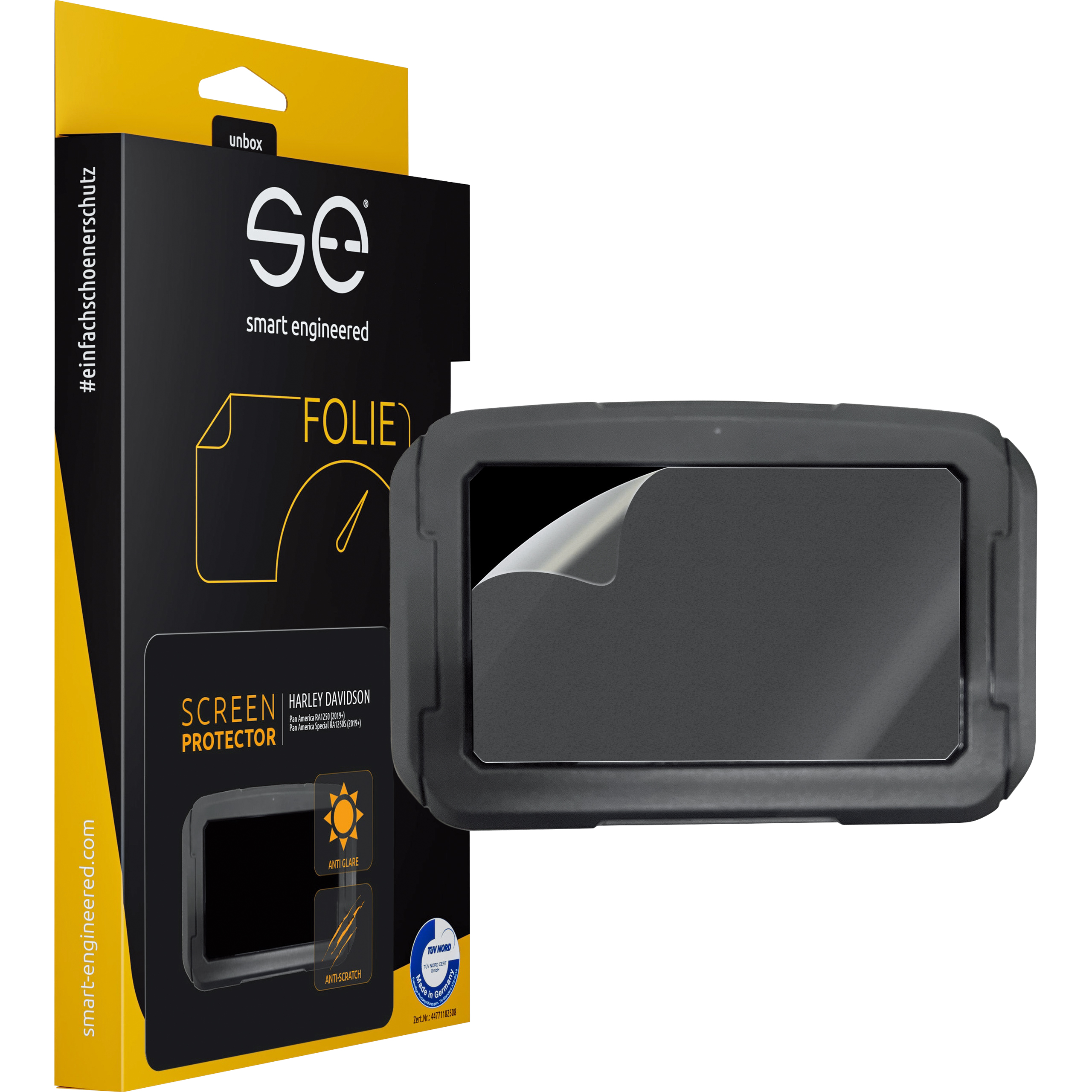 Smart Engineered anti-glare cockpit protective film for Harley Pan America 1250