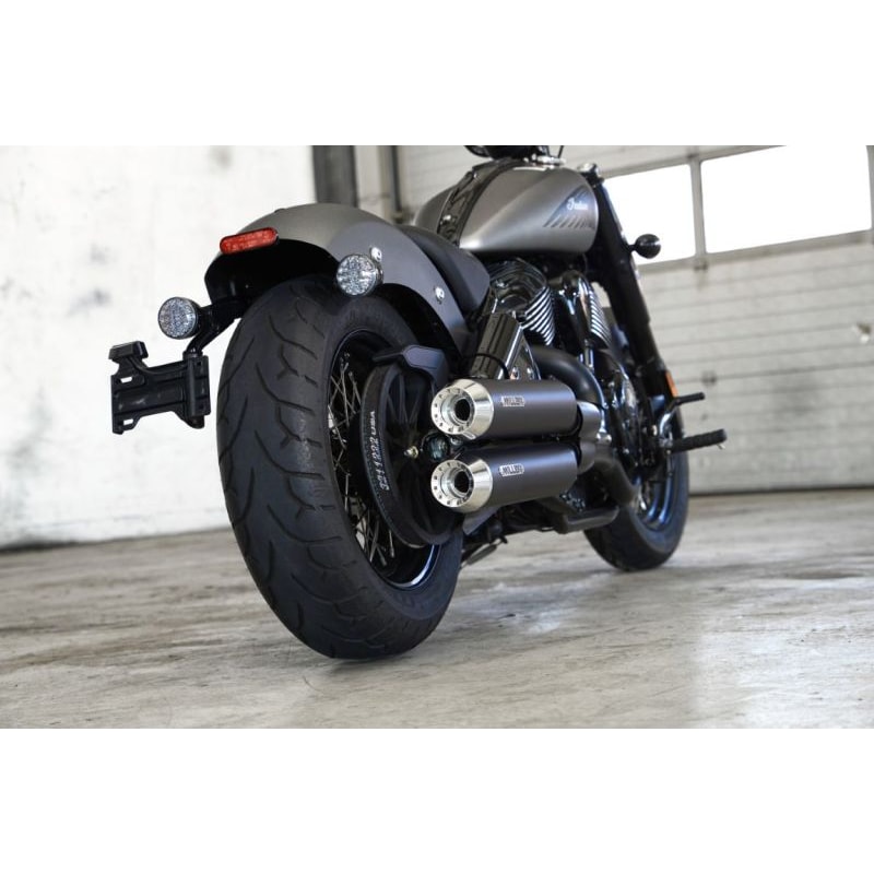 Miller Exhaust Auspuff Tapered Paar schwarz/poliert für Sport Chief /RT 25- - Motorradteile & Ersatzteile - Auspuff