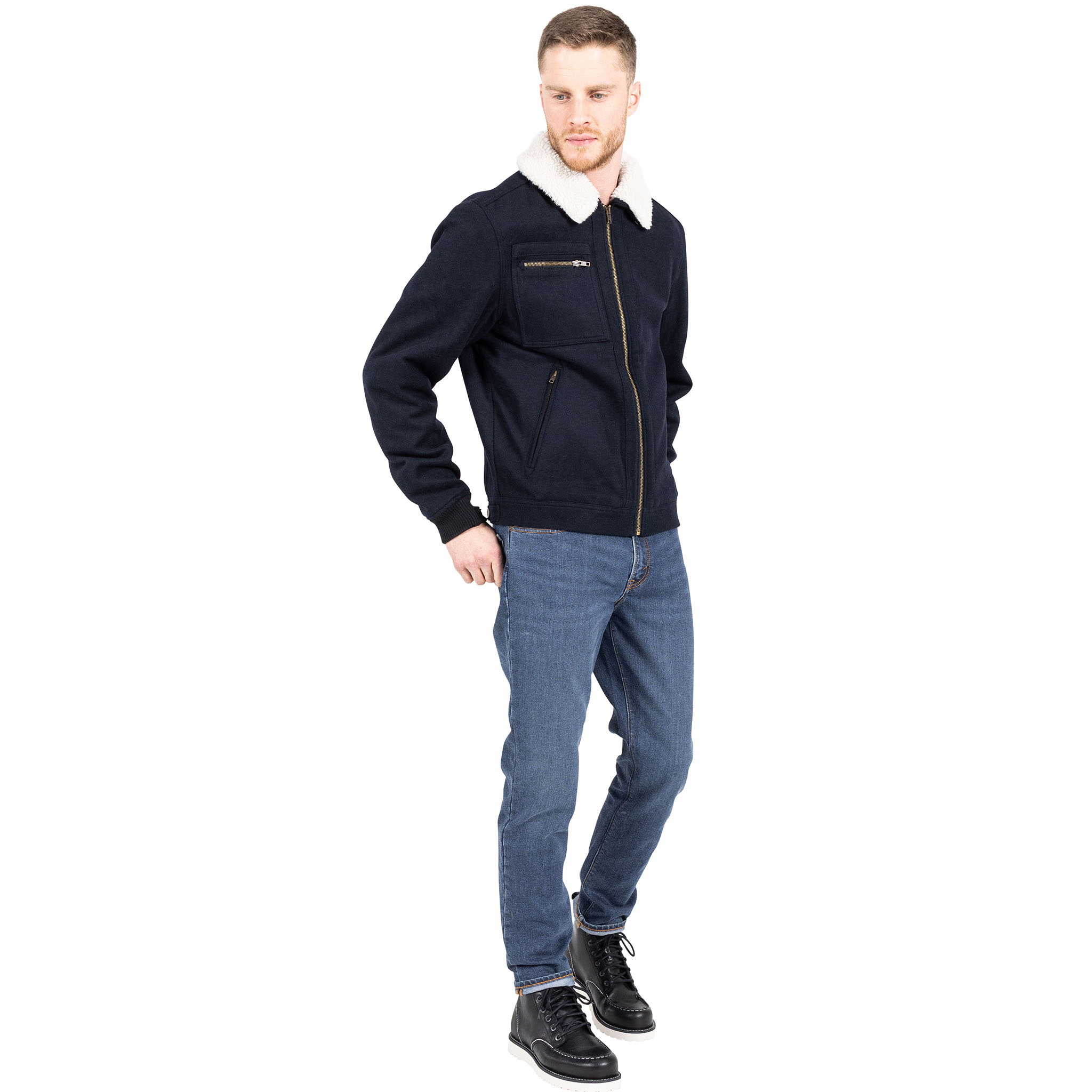 John Doe-Escape Wolljacke blau XXL-0000458005003012