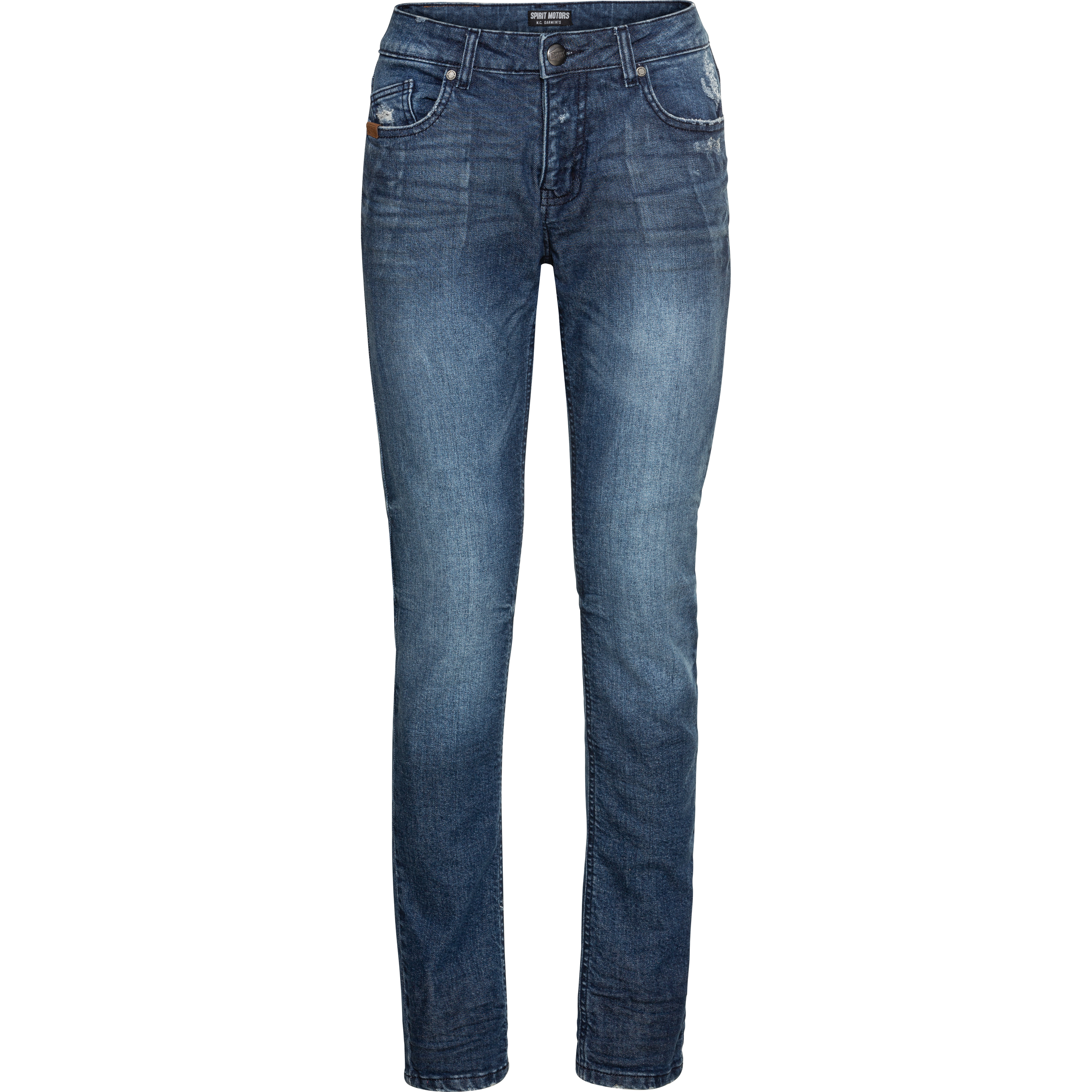 Spirit Motors Slim Mid Miley Damen Jeans blau 34/32 - Motorradbekleidung - Motorradhosen