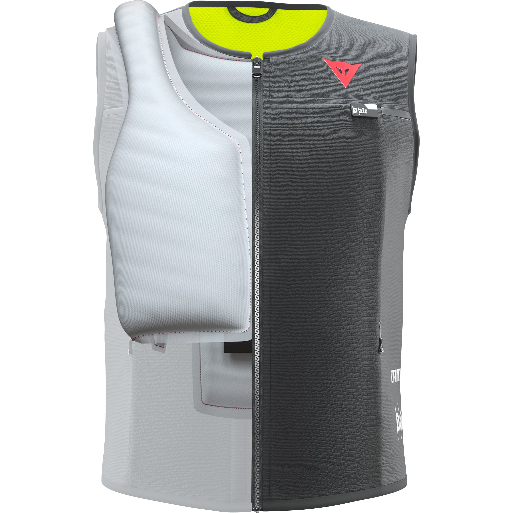 Dainese-D-Air Smart Airbag Weste schwarz/gelb XL-3210731999009011