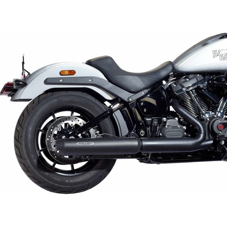 Miller Exhaust Auspuff Tapered schwarz für HD Softail Low Rider ST 2025- - Motorradteile & Ersatzteile - Auspuff