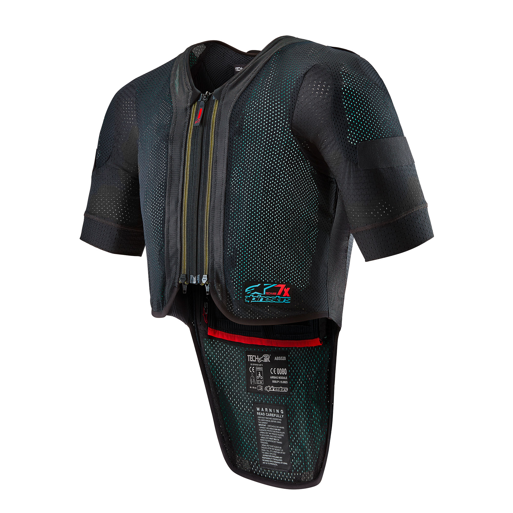 Alpinestars-Tech-Air 7x Airbag Weste schwarz/rot XL-0001873999033011