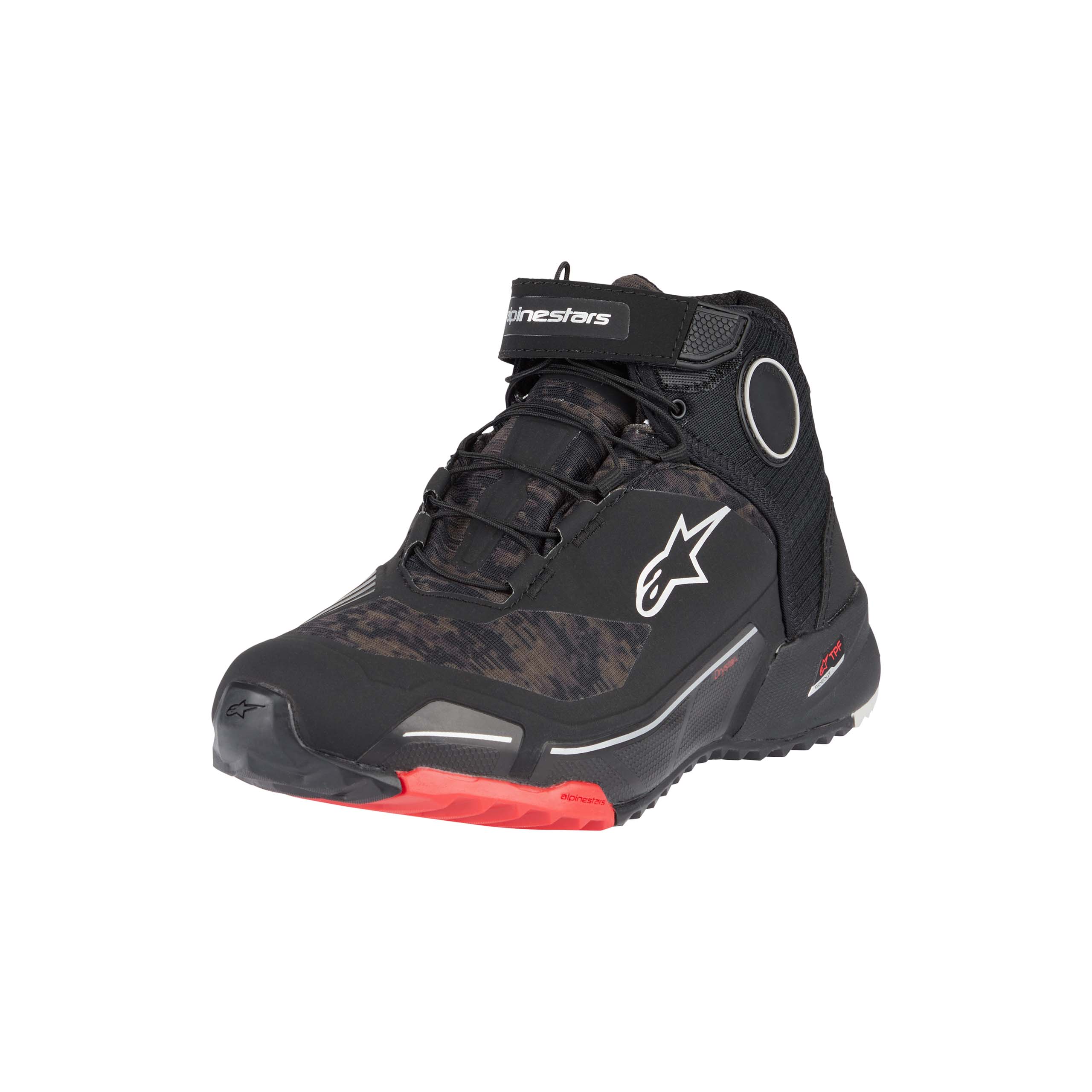 Alpinestars-CR-X Drystar Riding Schuh schwarz/camo rot 8,5-3005931999022807
