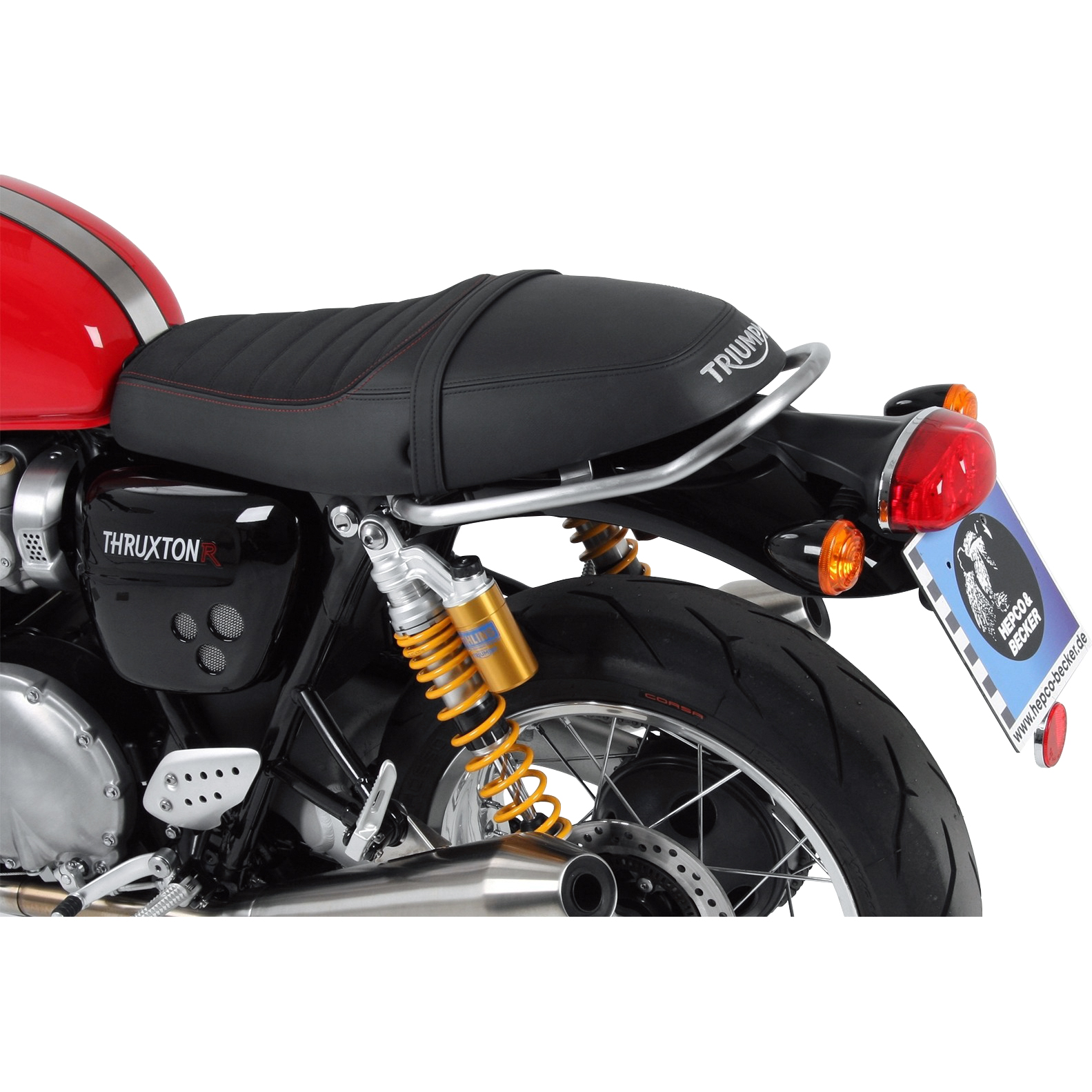 Hepco & Becker Soziushaltegriff/Reling chrom für Triumph Thruxton 1200 - Motorradteile & Ersatzteile - Anbauteile