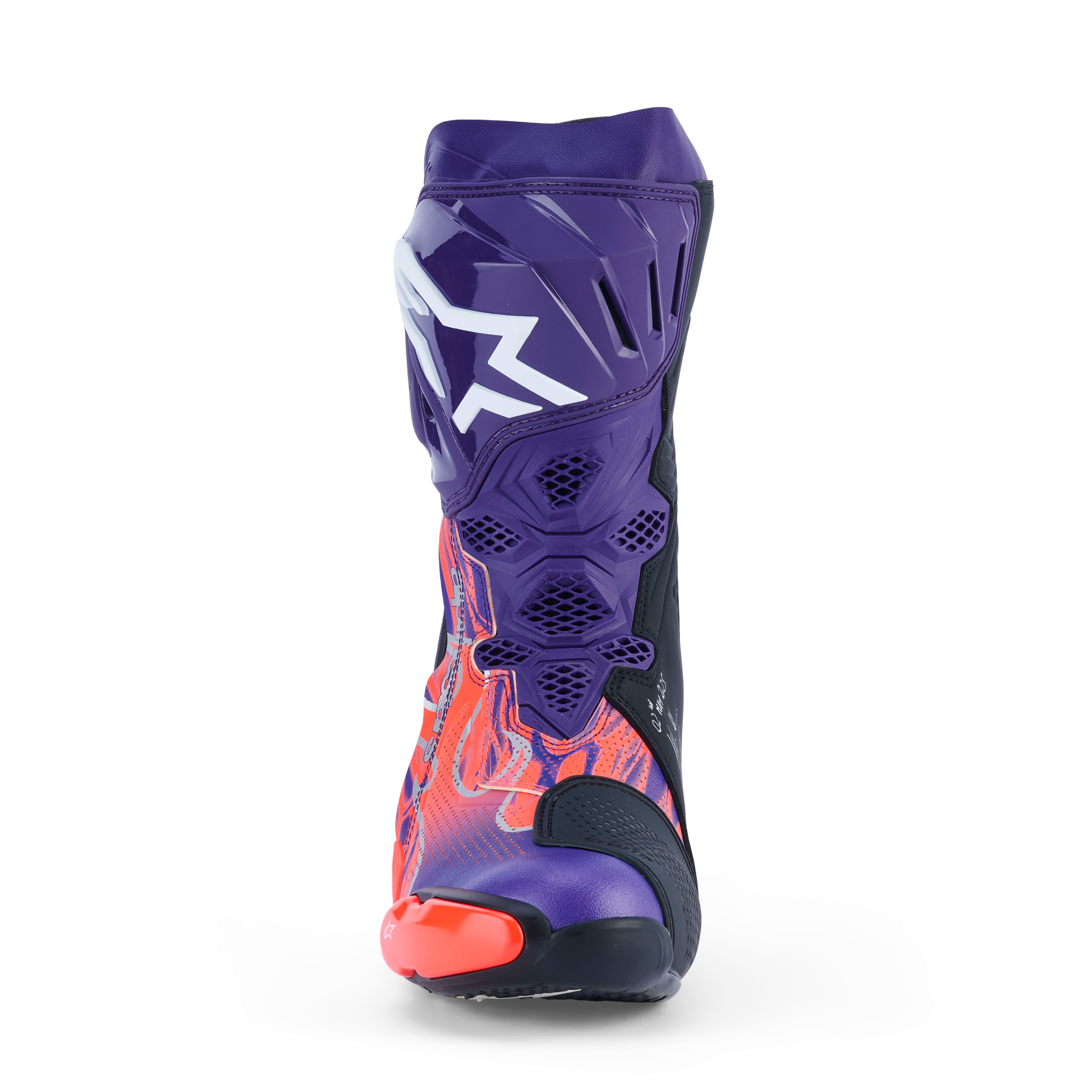 Alpinestars-Supertech R Le Flyte Vented Stiefel lila/rot/schwarz 43-0002177999189743