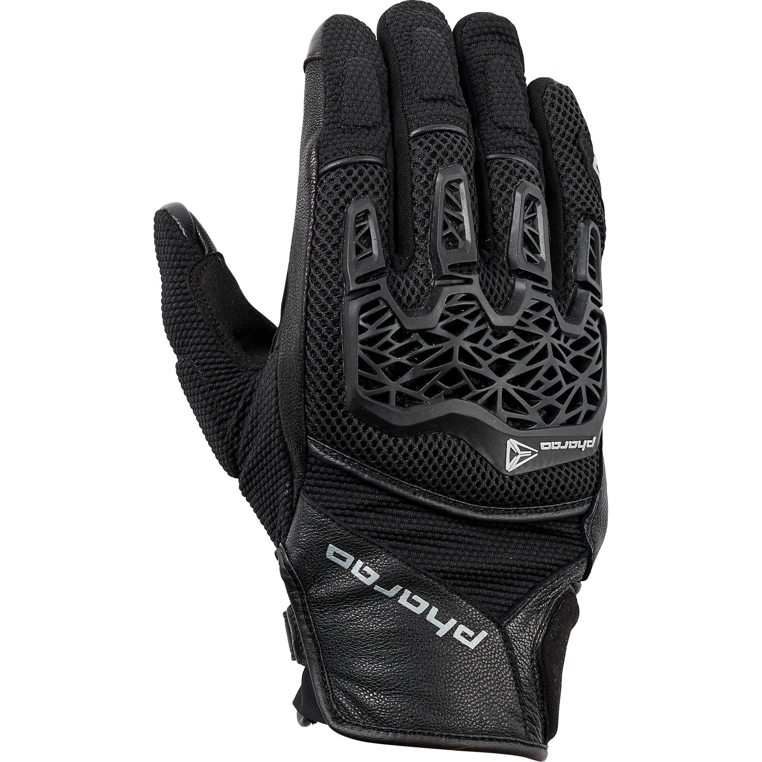 Pharao Yuma Air Leder-/Textilhandschuh kurz schwarz 10,5 - Motorradbekleidung - Touring Motorradbekleidung