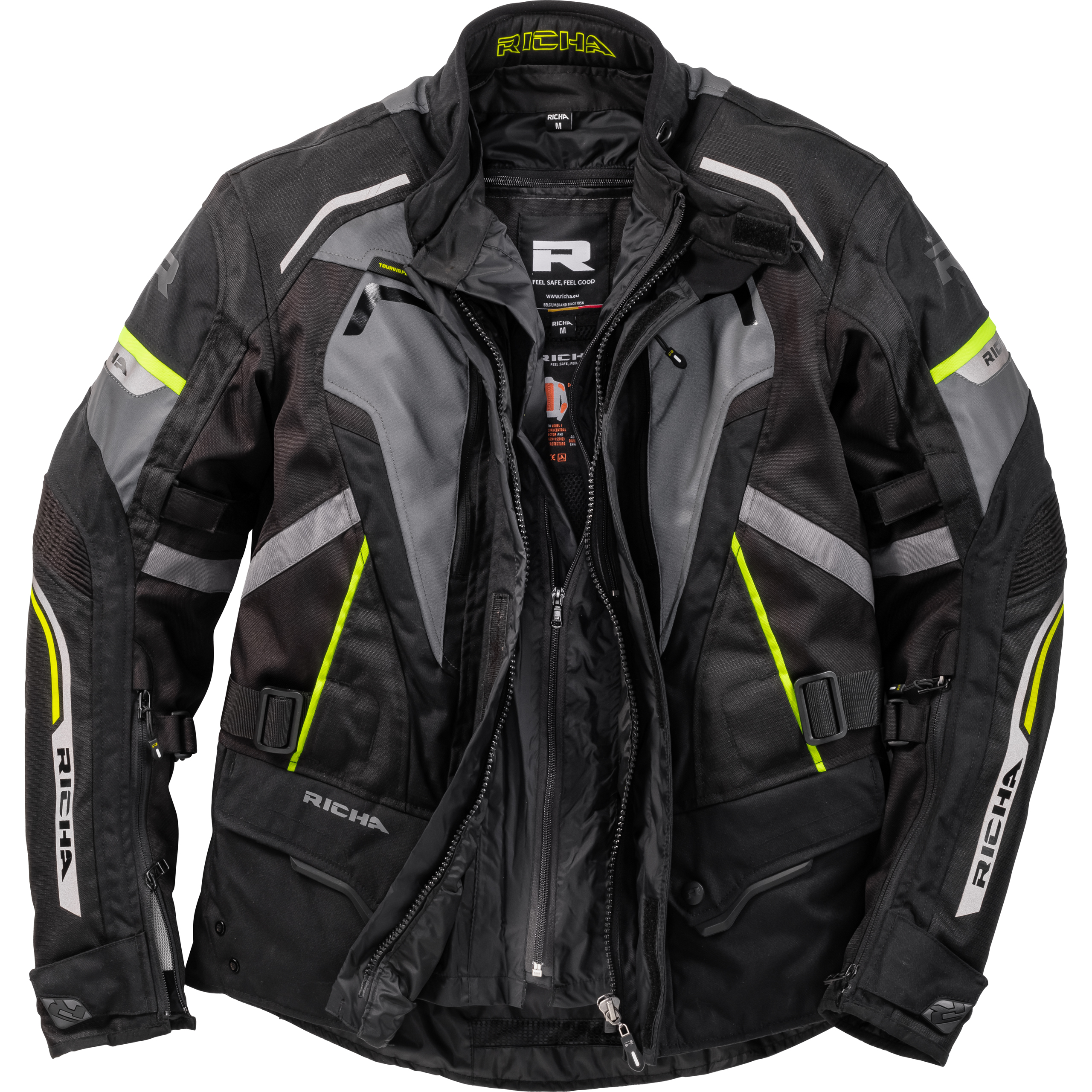 Richa-Infinity 2 Flare Textiljacke grau/neon-gelb XXL-2016281999009012