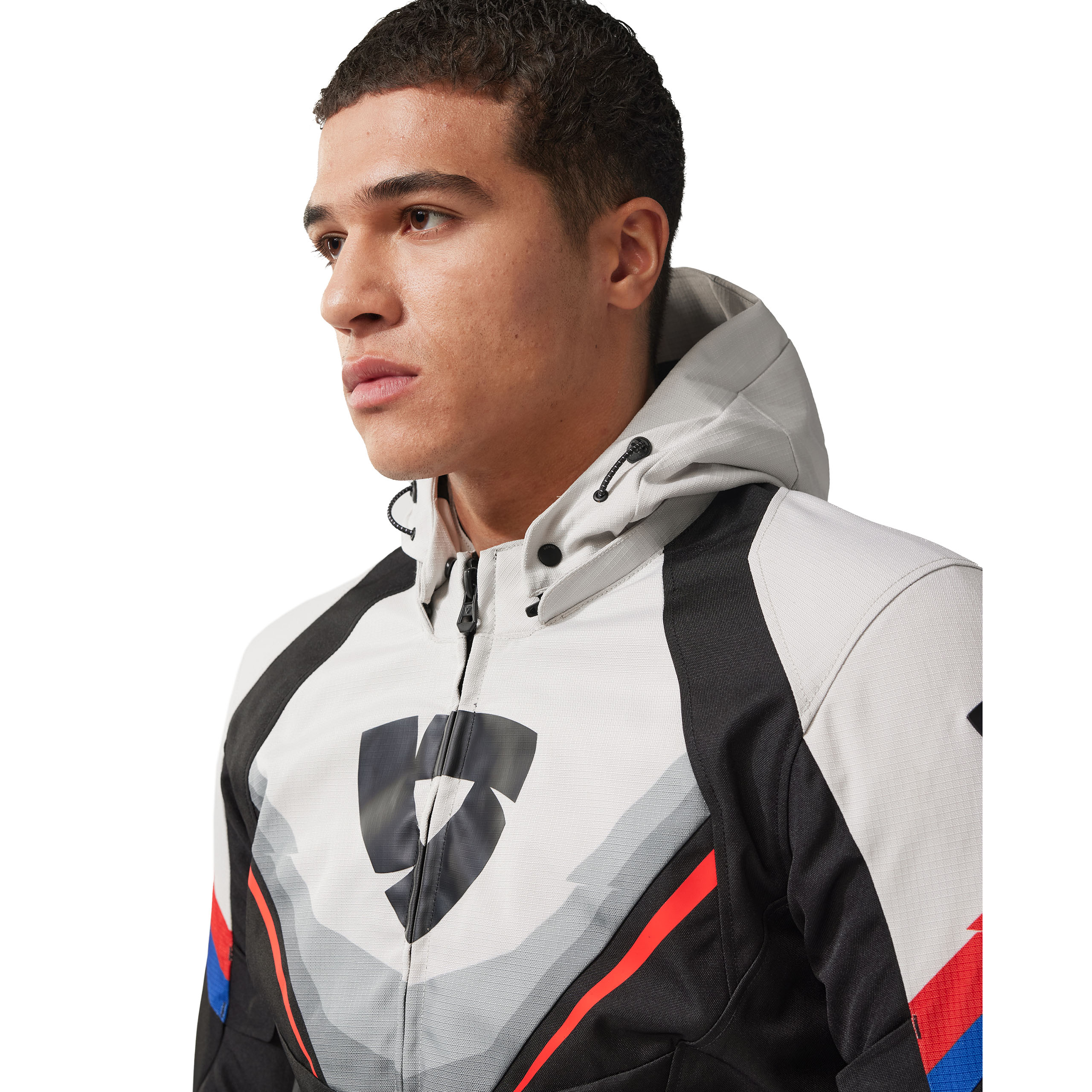 REV'IT!-Quantum 3 H2O Textiljacke schwarz/hellgrau S-0000789999081008