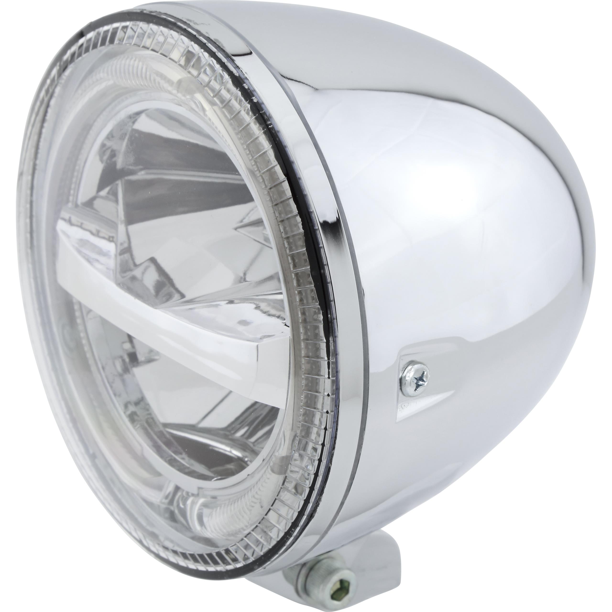 Highsider-Circle LED Hauptscheinwerfer 146mm mit TFL seitlich chrom-5723721033004441