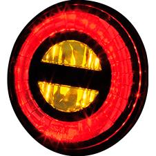 Highsider-LED Alu Rücklicht/Blinkerpaar Rocket Bullet Ø45mm-5710991029001520