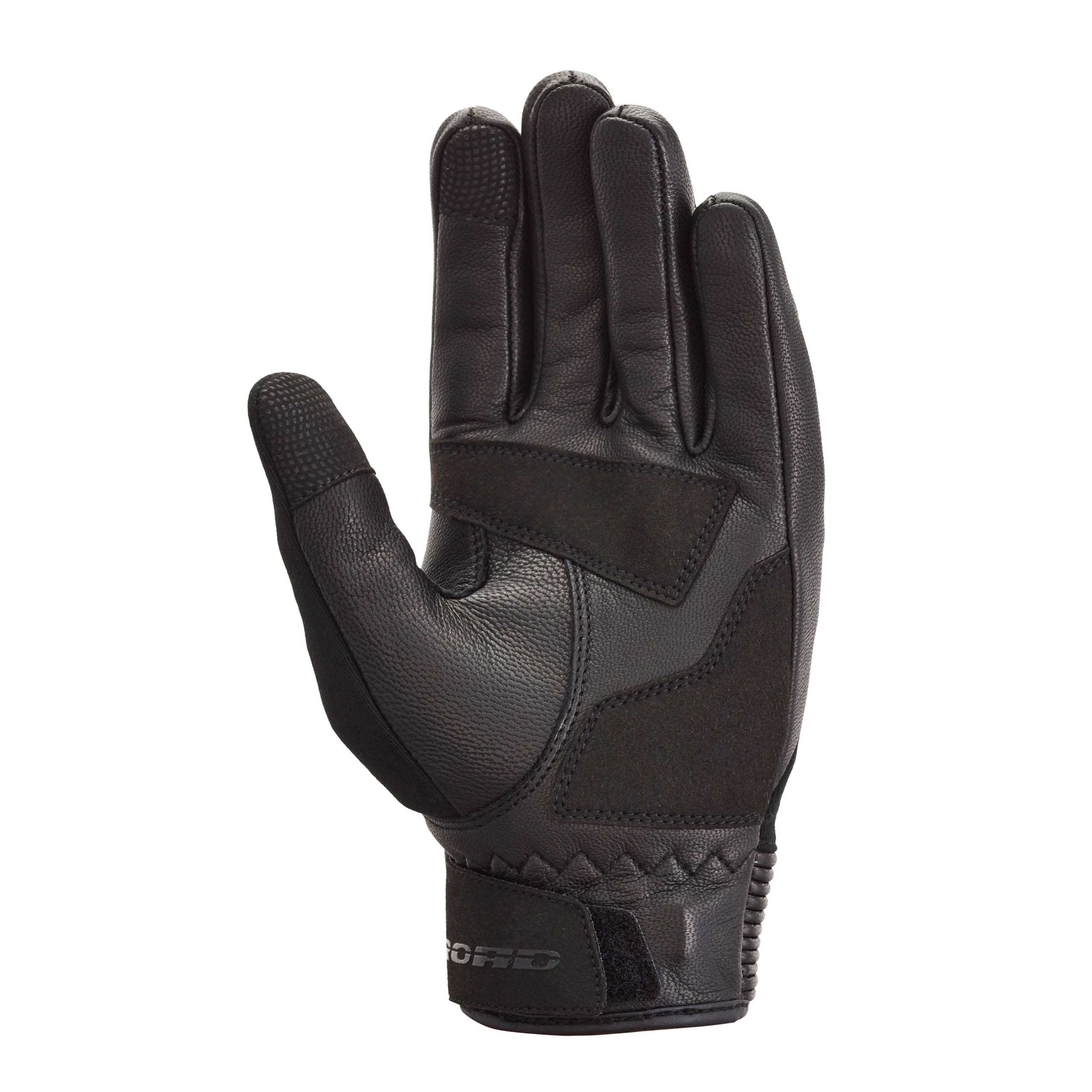 Road-Denim Leder Handschuh schwarz 9-3118041999001936