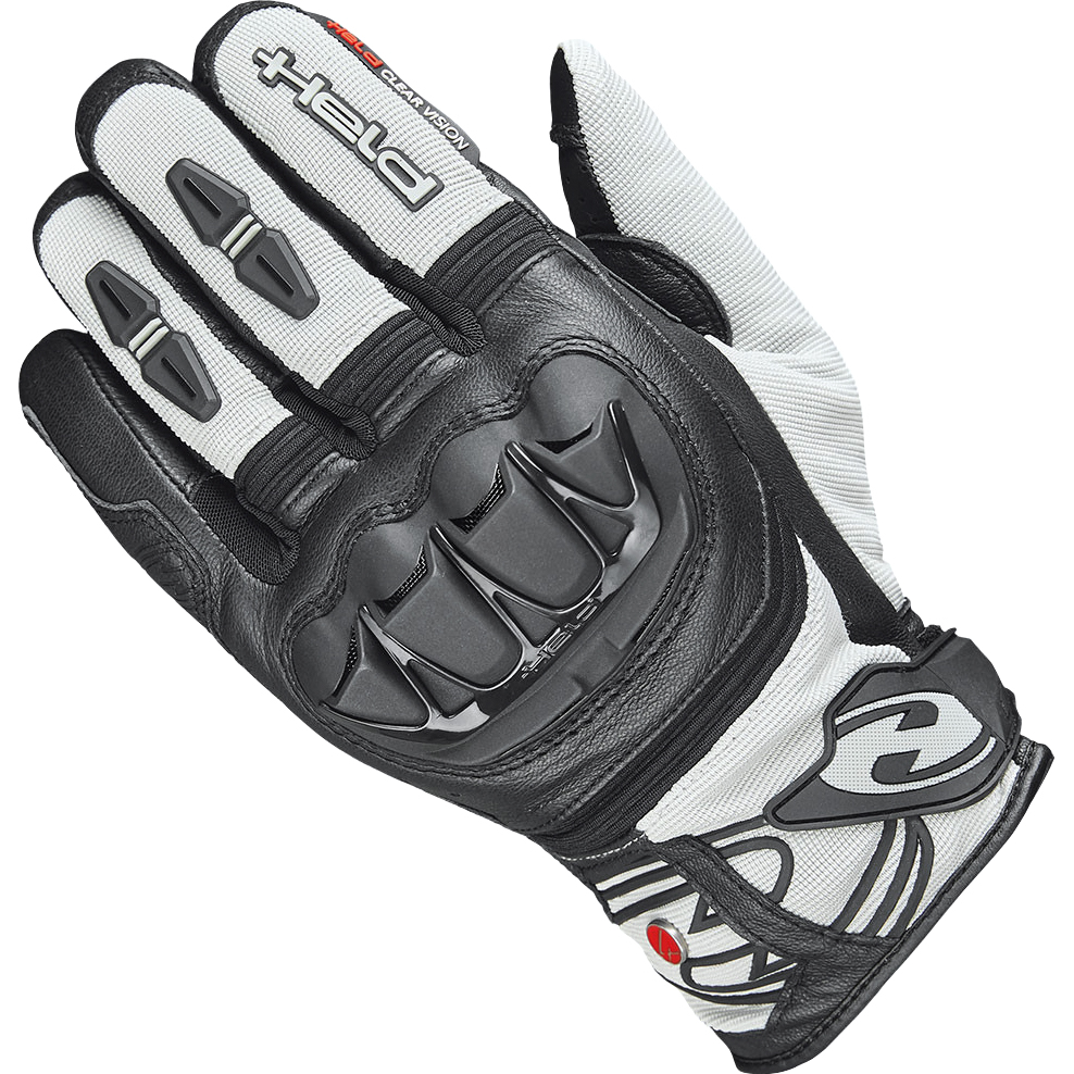 Held Sambia 2in1 Evo Leder-/Textilhandschuh kurz grau (kurze Fing - Motorradbekleidung - Motorradbekleidung Herren