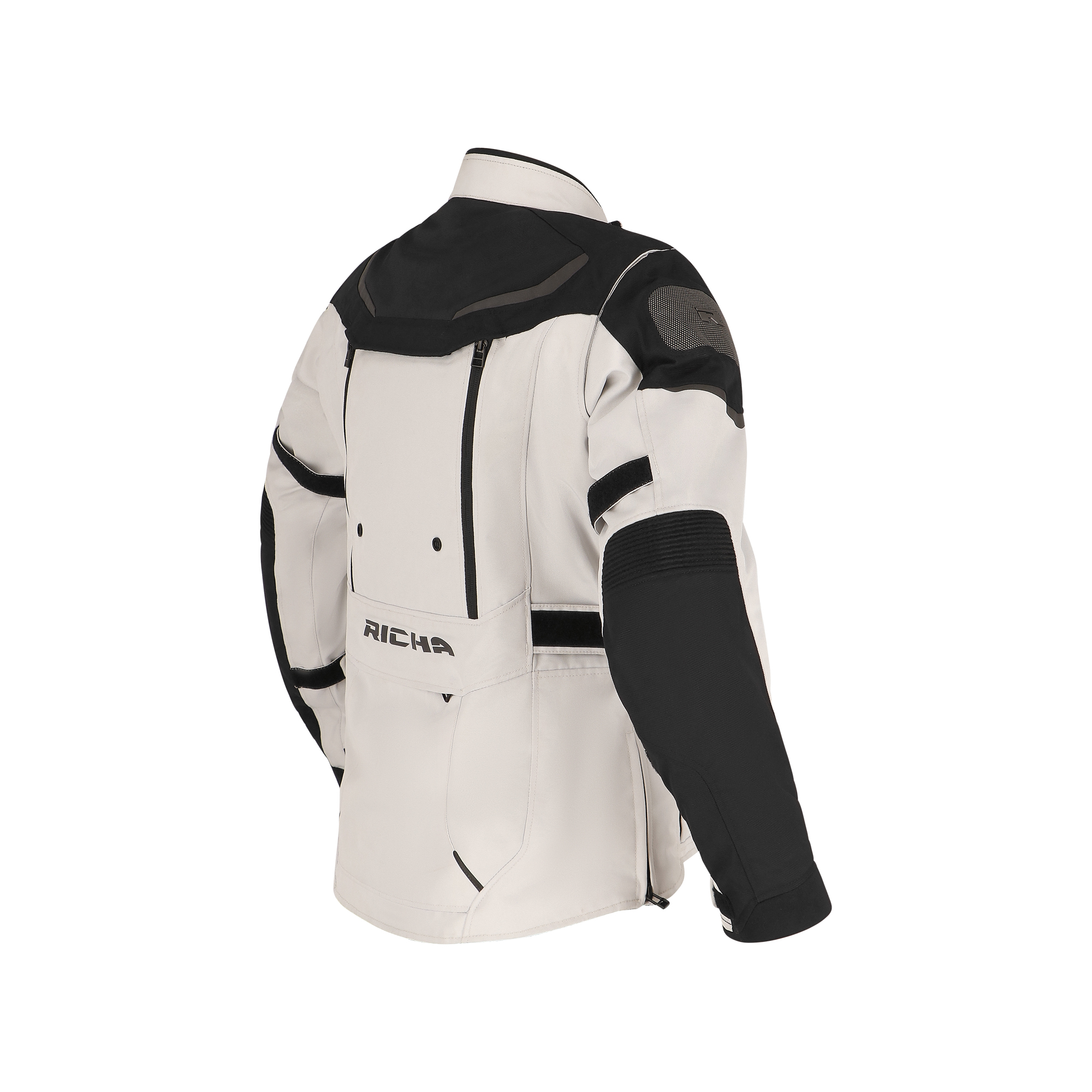Richa-Infinity 2 Adventure Damen Textiljacke hellgrau/schwarz-0000407999051