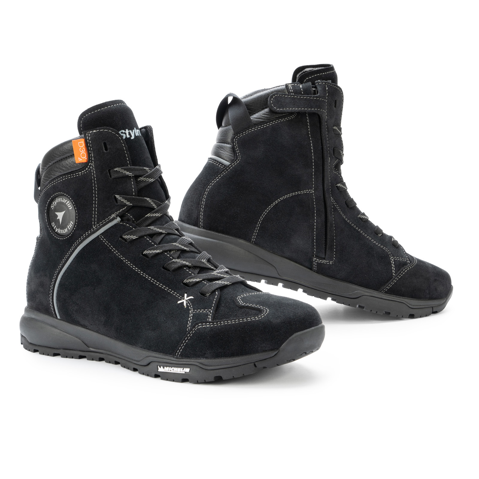 Stylmartin-Zed WP Motorradschnürschuh schwarz-0001860999001