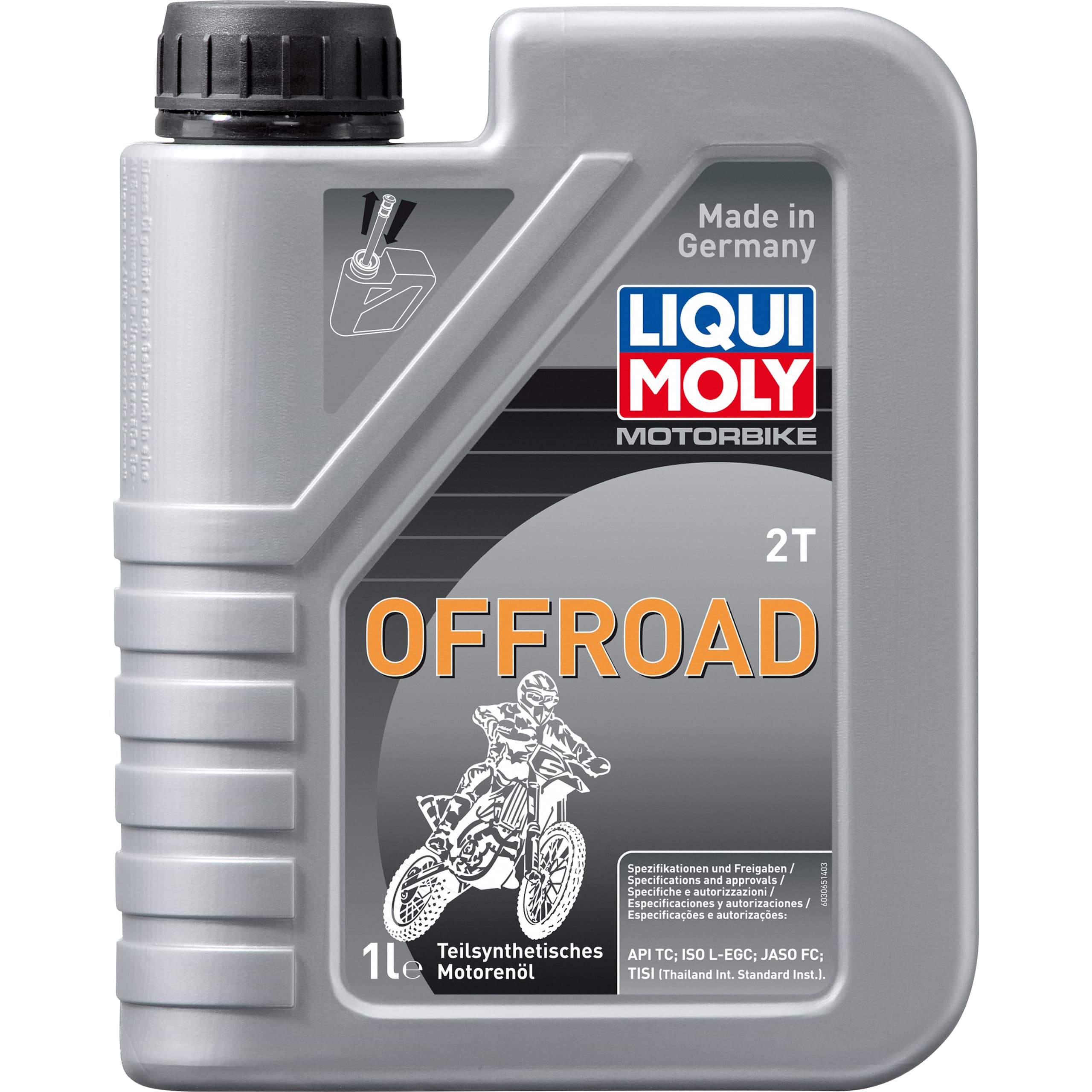 Liqui Moly 2-Takt Öl Motorbike 2T Offroad 1 Liter - Motorradzubehör - Öle & Schmiermittel