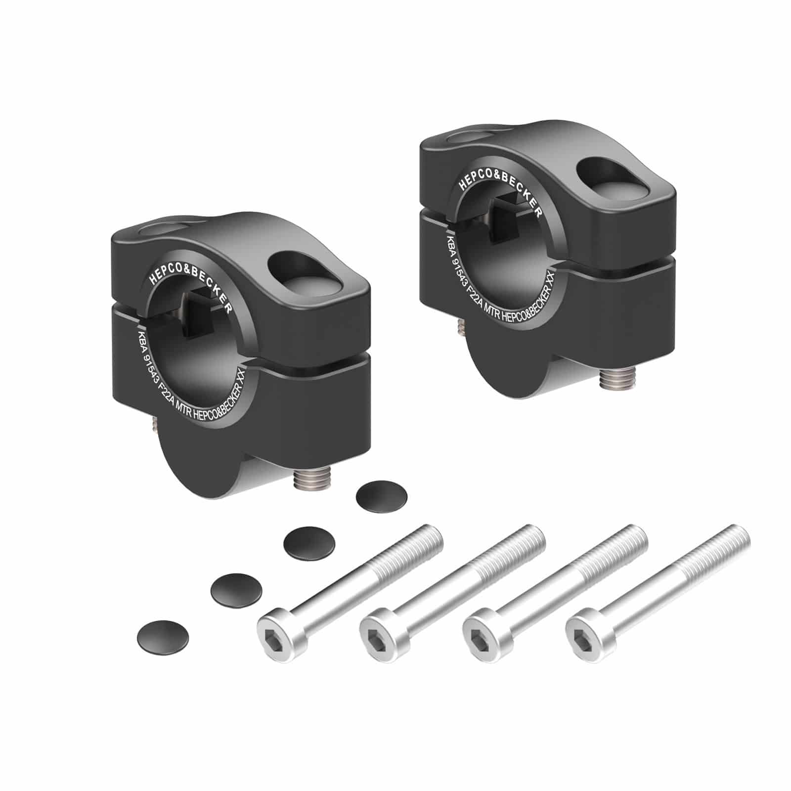 Hepco & Becker Lenkererhöhung 20mm schwarz für Yamaha MT 125 2014- - Motorradteile & Ersatzteile - Lenker, Griffe & Hebel