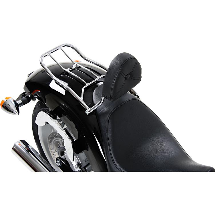 Hepco & Becker Solorack mit Rückenpolster chrom für Honda VT 1300 CX Fury - Motorradzubehör - Motorradgepäck