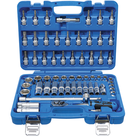 BGS-10mm (3/8") Steckschlüsselsatz Zoll 61-teilig-0035821158000290