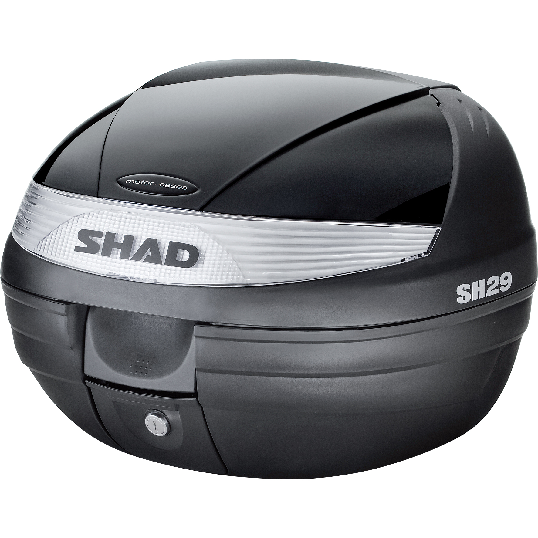Shad-Deckelcover für SH29 Topcase schwarz metallic lackiert-5687921189000015