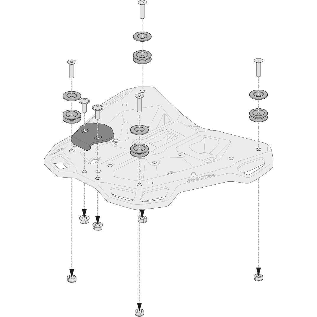 SW-MOTECH-QUICK-LOCK Adventure-Rack Adapterkit-5728711068999060