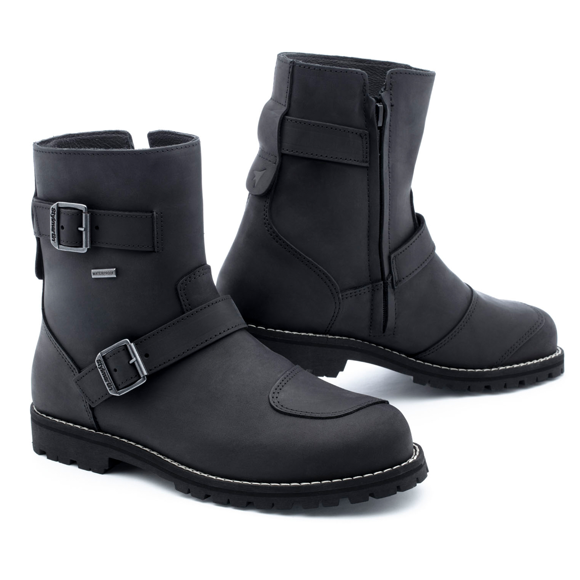 Stylmartin Legend Mid WP Motorradstiefel schwarz 45 - Motorradbekleidung - Motorradstiefel & Motorradschuhe