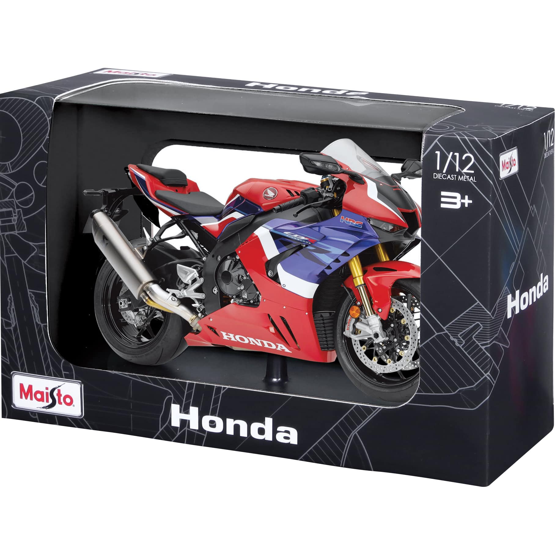 Maisto-1:12 Honda CBR1000RR-R Fireblade SP auf Sockel-5742441224017000