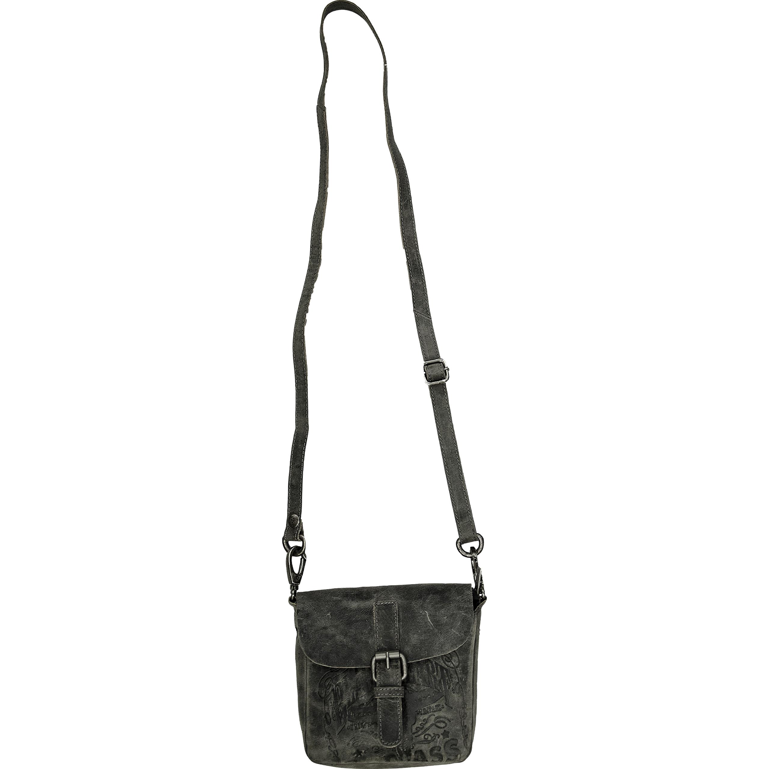 Jack's Inn 54-Leder Gürtel-/Umhängetasche "Black Thunder"-5726971207999180