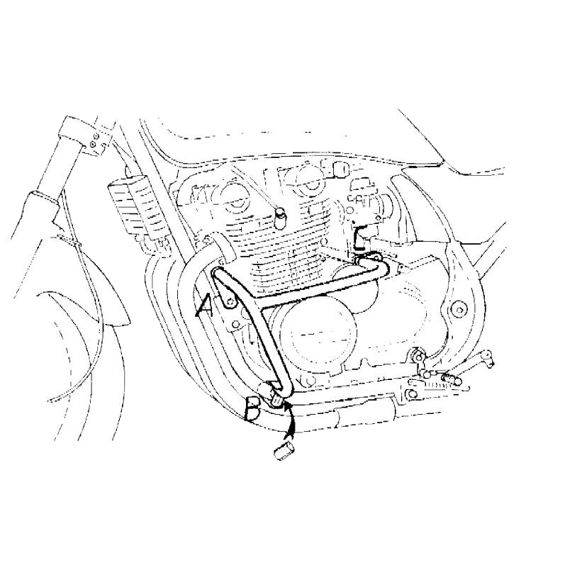 Hepco & Becker Sturzbügel chrom für Kawasaki Zephyr 750 - Motorradteile & Ersatzteile - Anbauteile