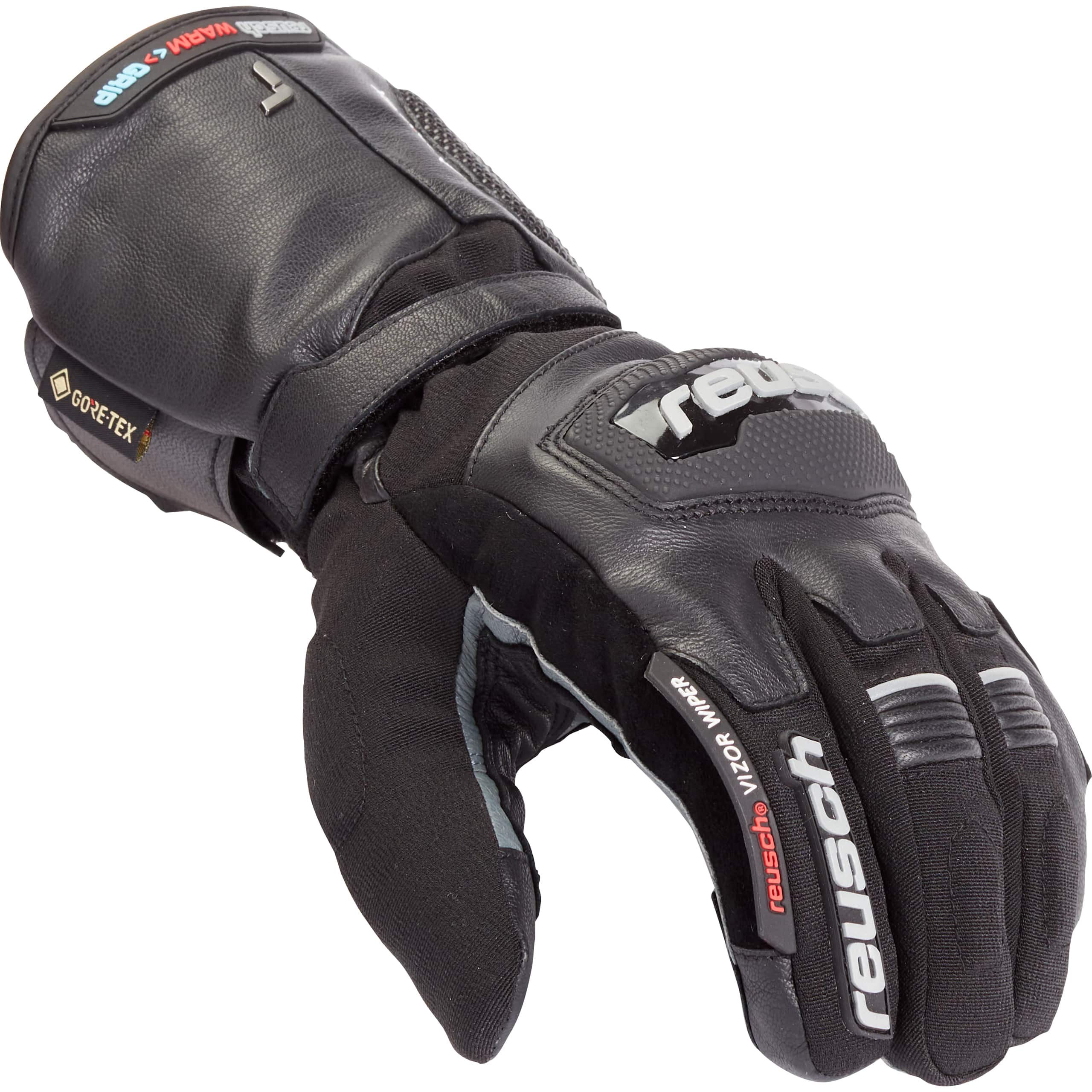 Reusch-Evermade GTX 2in1 Leder-/Textilhandschuh lang schwarz-3117701999001