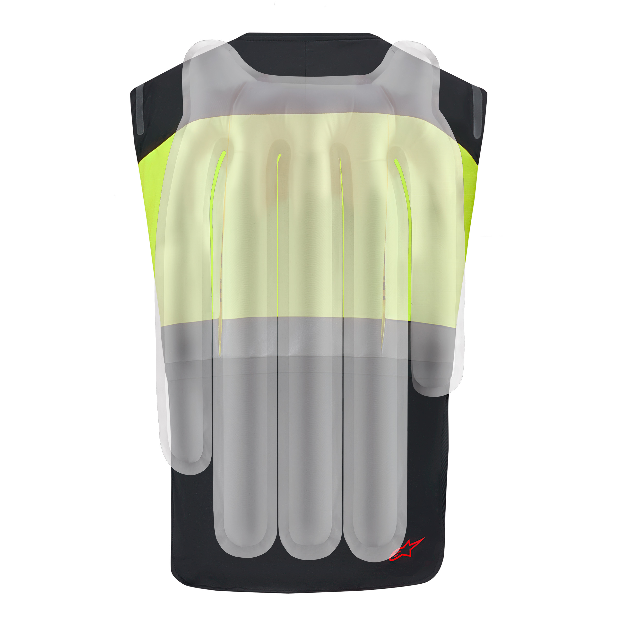 Alpinestars-Tech-Air 3 V2 Airbag Weste schwarz/fluo gelb XL-0001868999046011