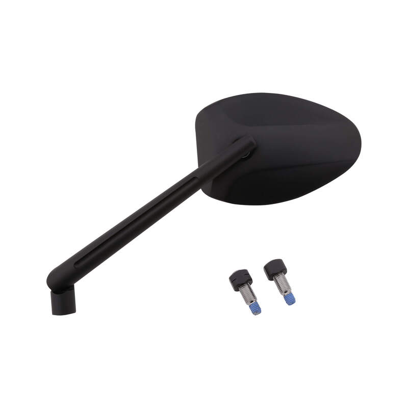 HIGHSIDER pro Lenkerspiegel M10x1,25R/L Ferrara 2 XL schwarz - Motorradteile & Ersatzteile - Motorradspiegel