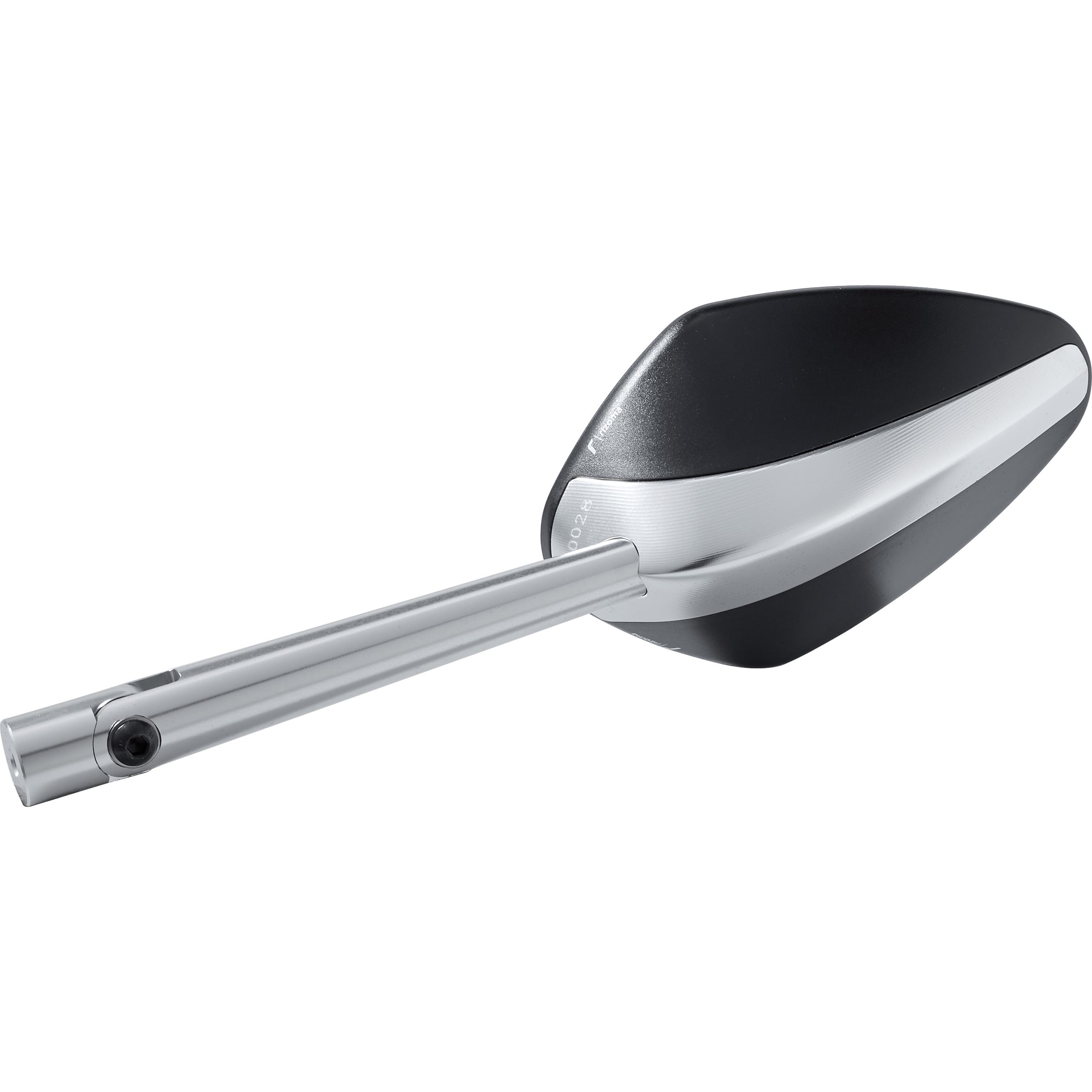 Rizoma-Lenkerspiegel ohne Aufnahme Veloce BS206A silber/schwarz-5694641113000732